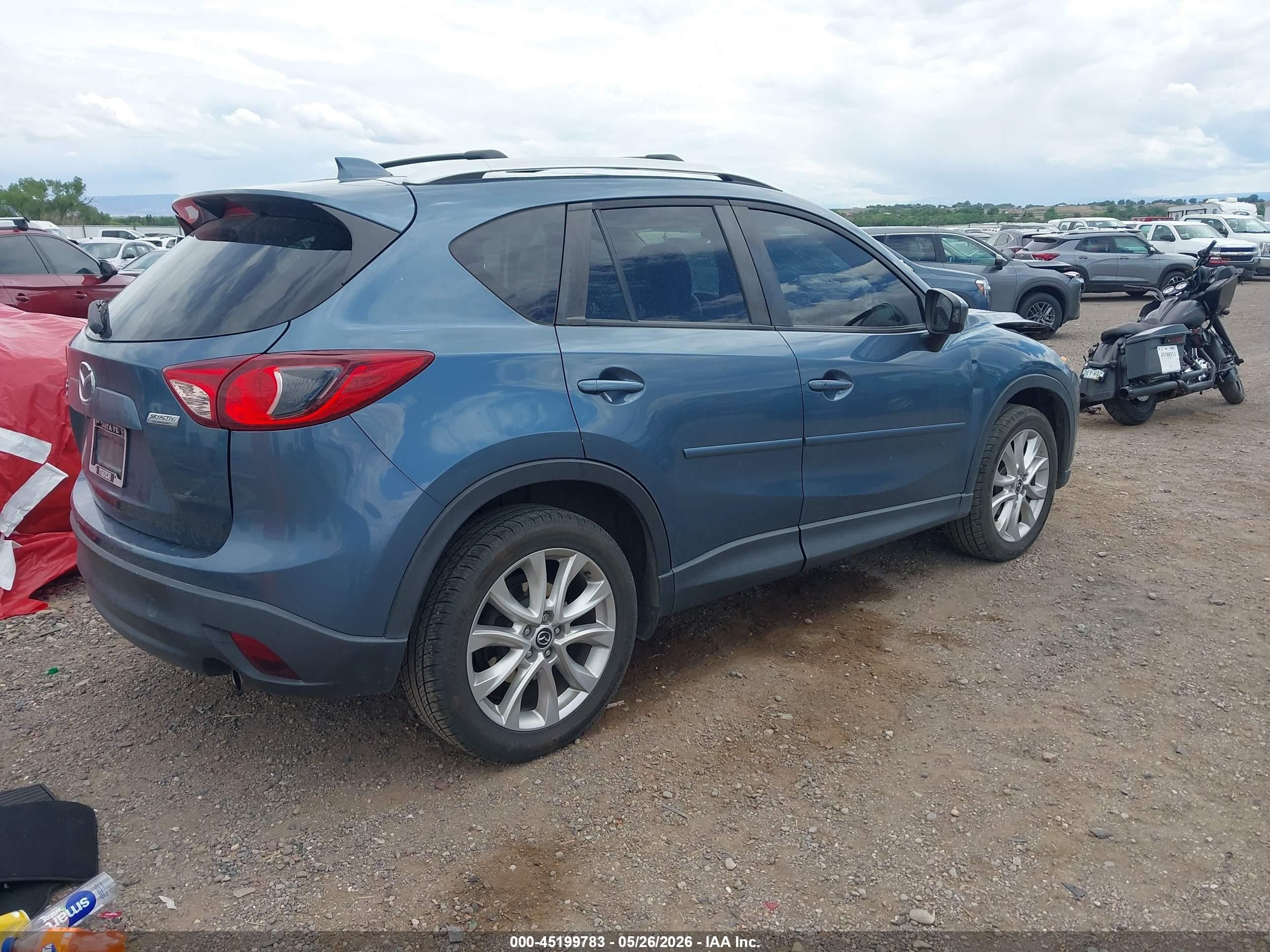 2015 Mazda Cx-5 Grand Touring Blue vin: JM3KE4DY5F0454794