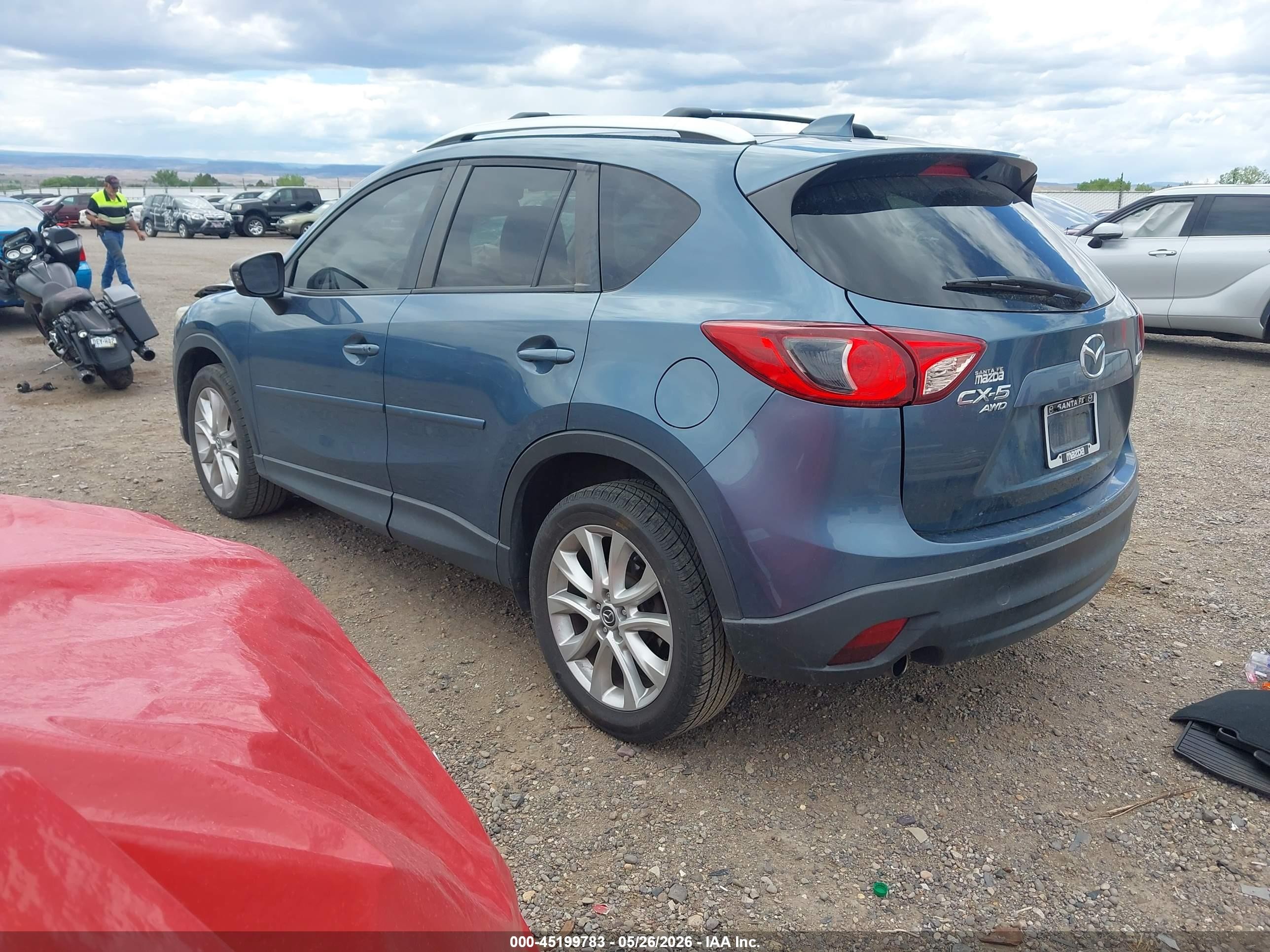 2015 Mazda Cx-5 Grand Touring Blue vin: JM3KE4DY5F0454794