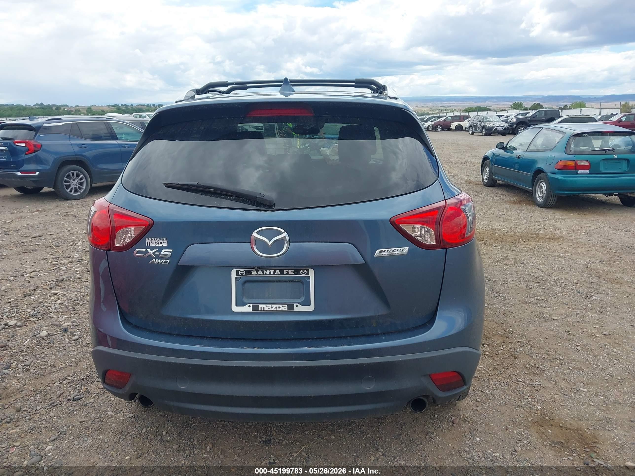 2015 Mazda Cx-5 Grand Touring Blue vin: JM3KE4DY5F0454794