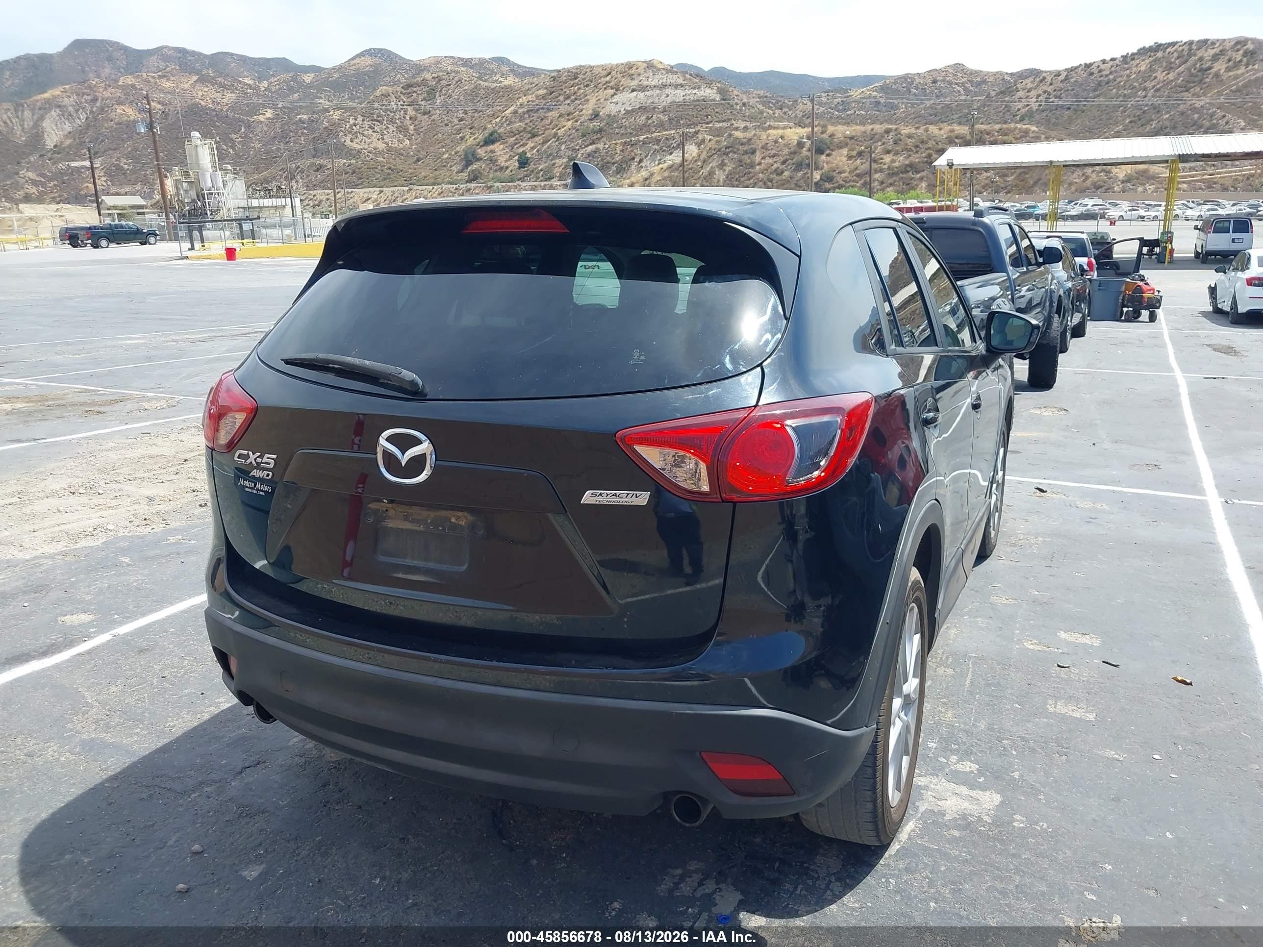 2015 Mazda Cx-5 Grand Touring Black vin: JM3KE4DY5F0456870