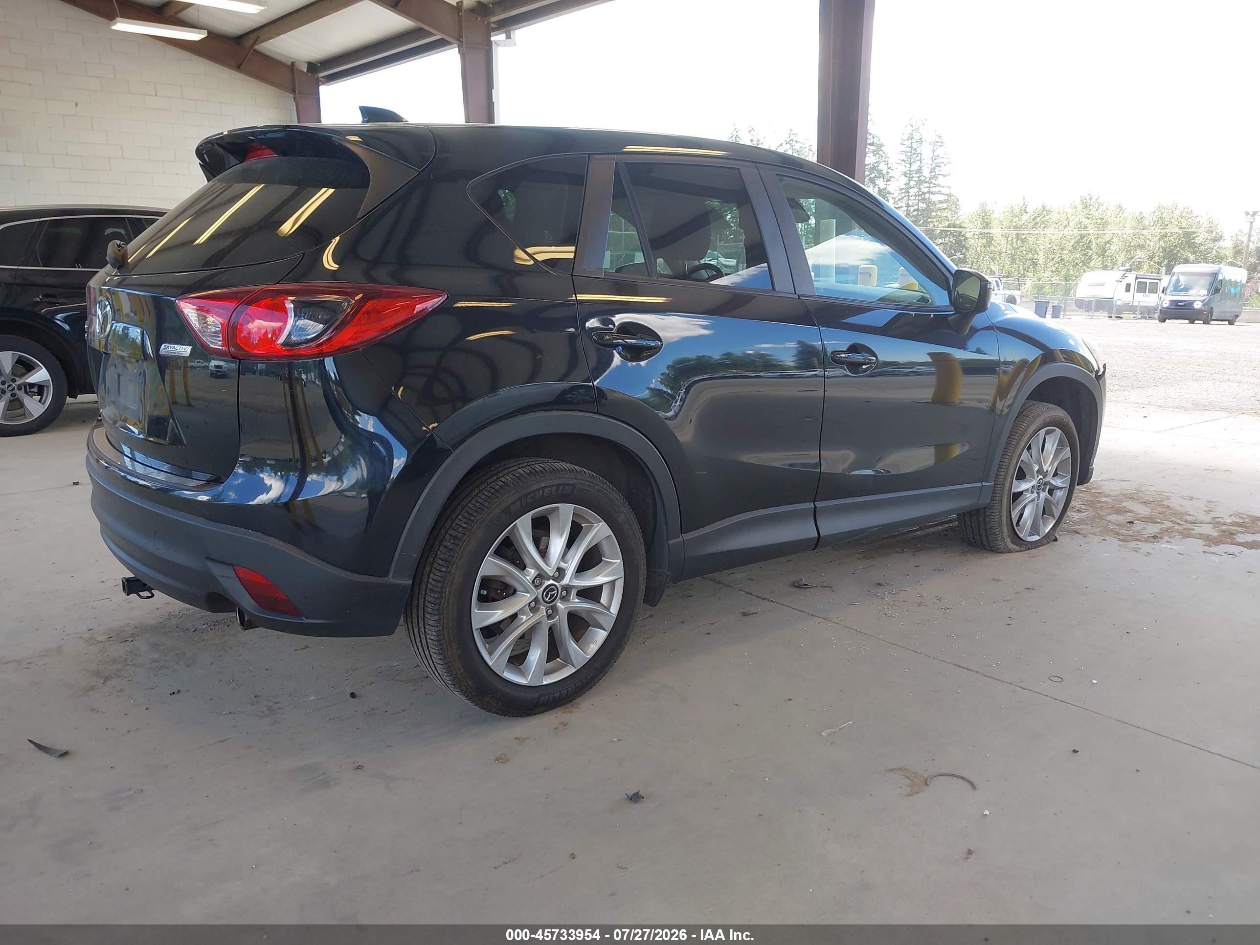 2015 Mazda Cx-5 Grand Touring Black vin: JM3KE4DY5F0471630