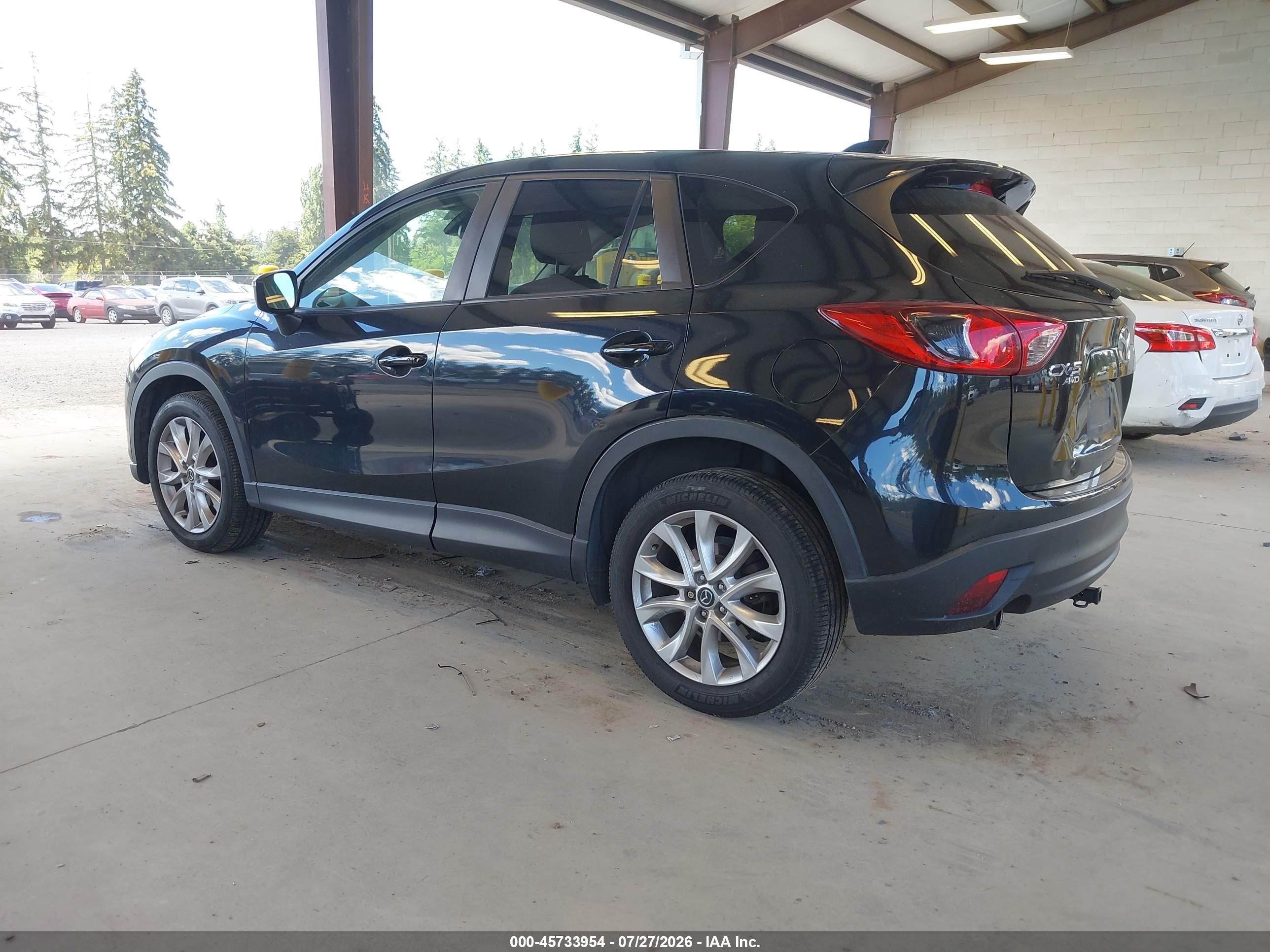 2015 Mazda Cx-5 Grand Touring Black vin: JM3KE4DY5F0471630