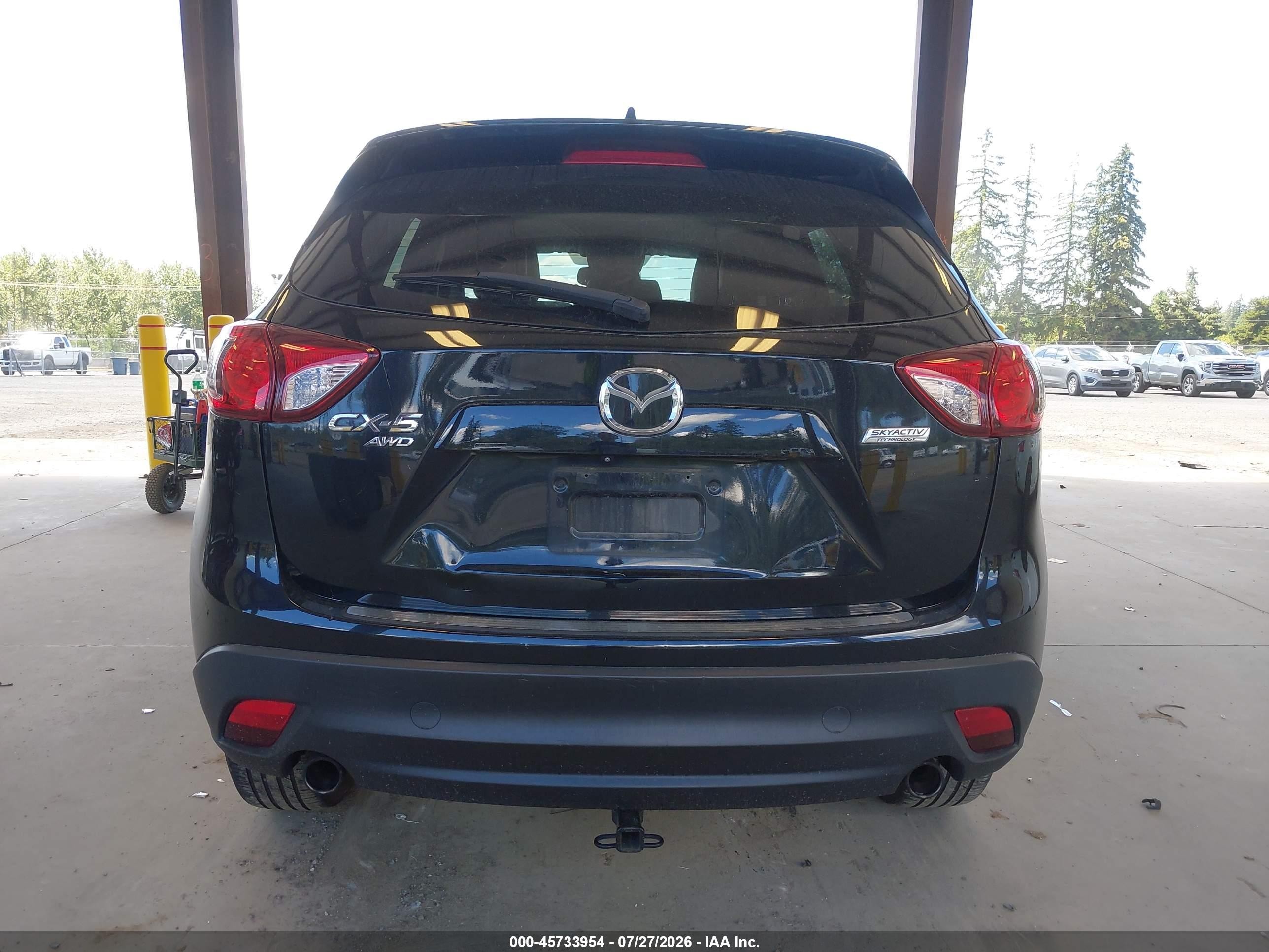 2015 Mazda Cx-5 Grand Touring Black vin: JM3KE4DY5F0471630