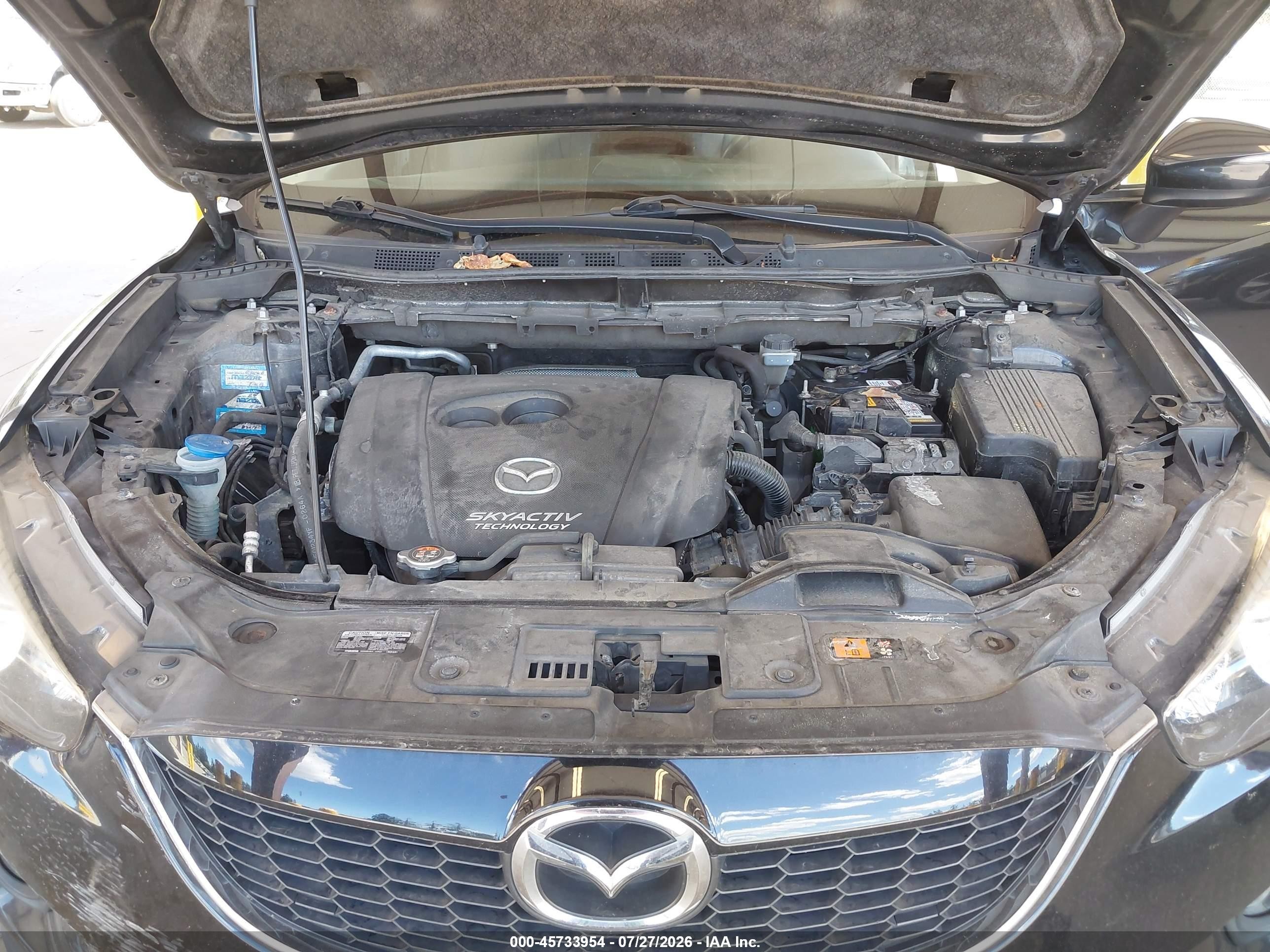 2015 Mazda Cx-5 Grand Touring Black vin: JM3KE4DY5F0471630