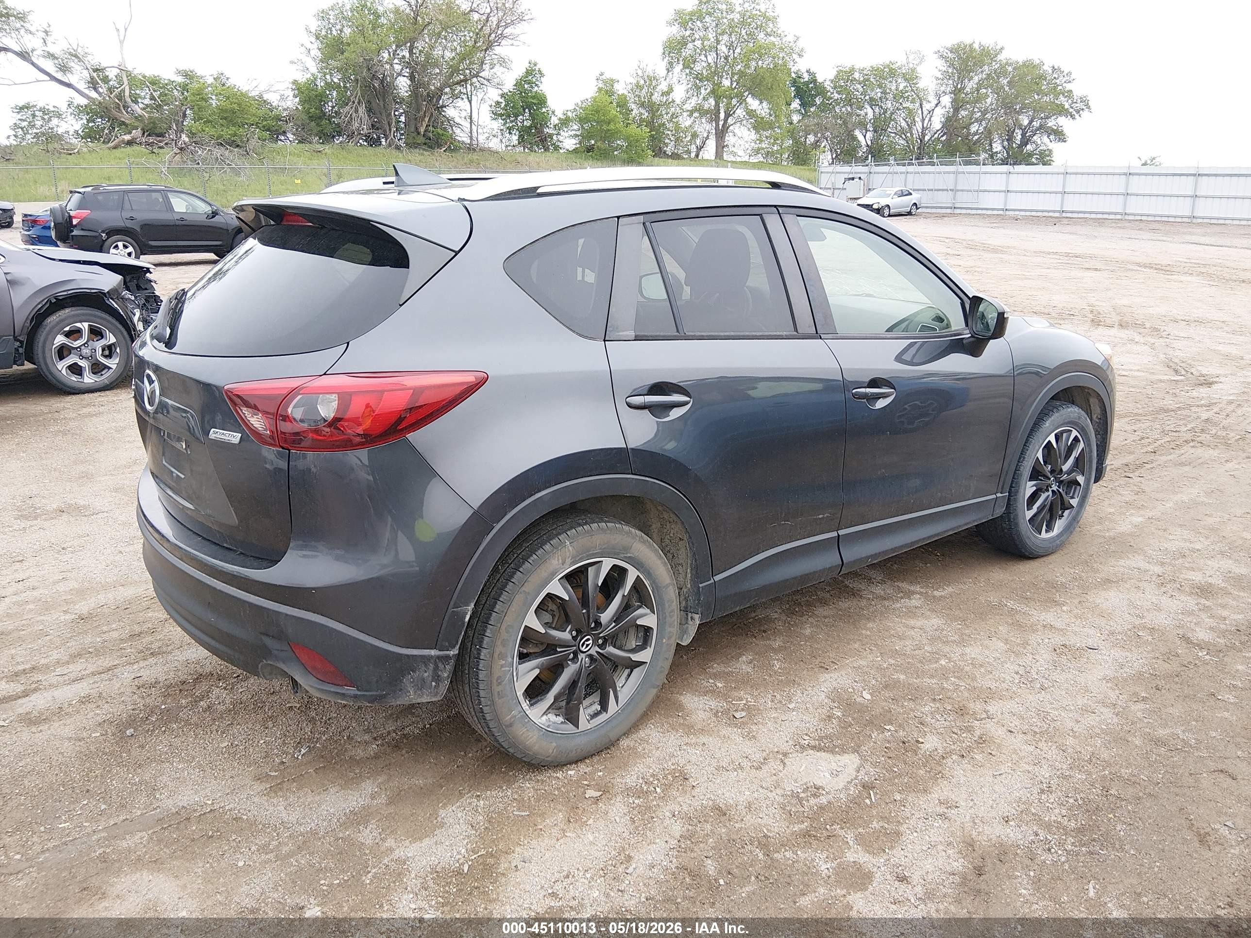 2016 Mazda Cx-5 Grand Touring Black vin: JM3KE4DY5G0753901