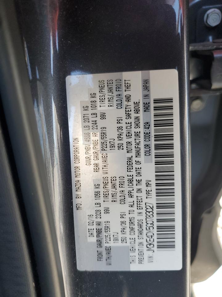 2016 Mazda Cx-5 Gt Gray vin: JM3KE4DY5G0783027