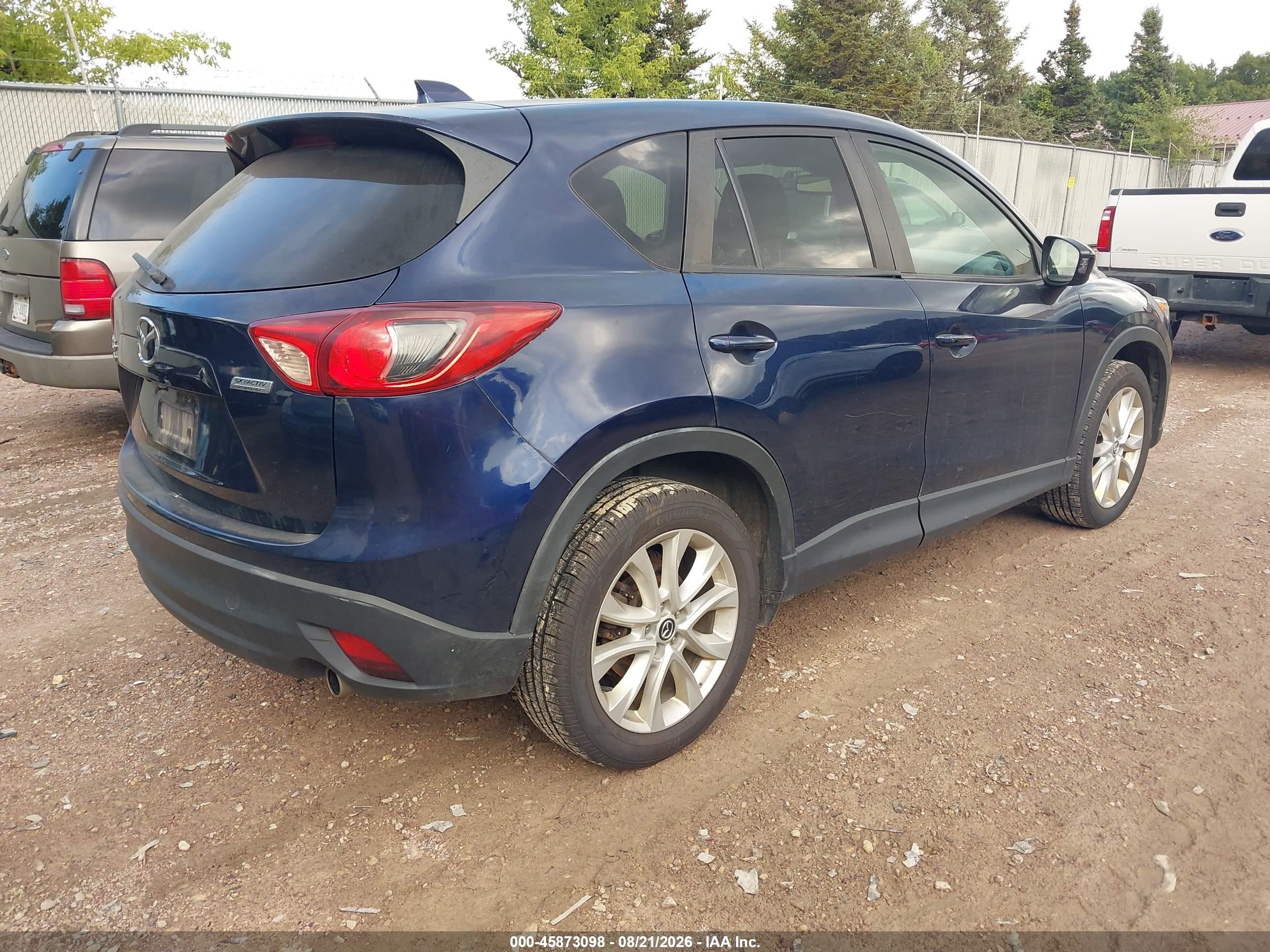 2014 Mazda Cx-5 Grand Touring Dark Blue vin: JM3KE4DY6E0311089
