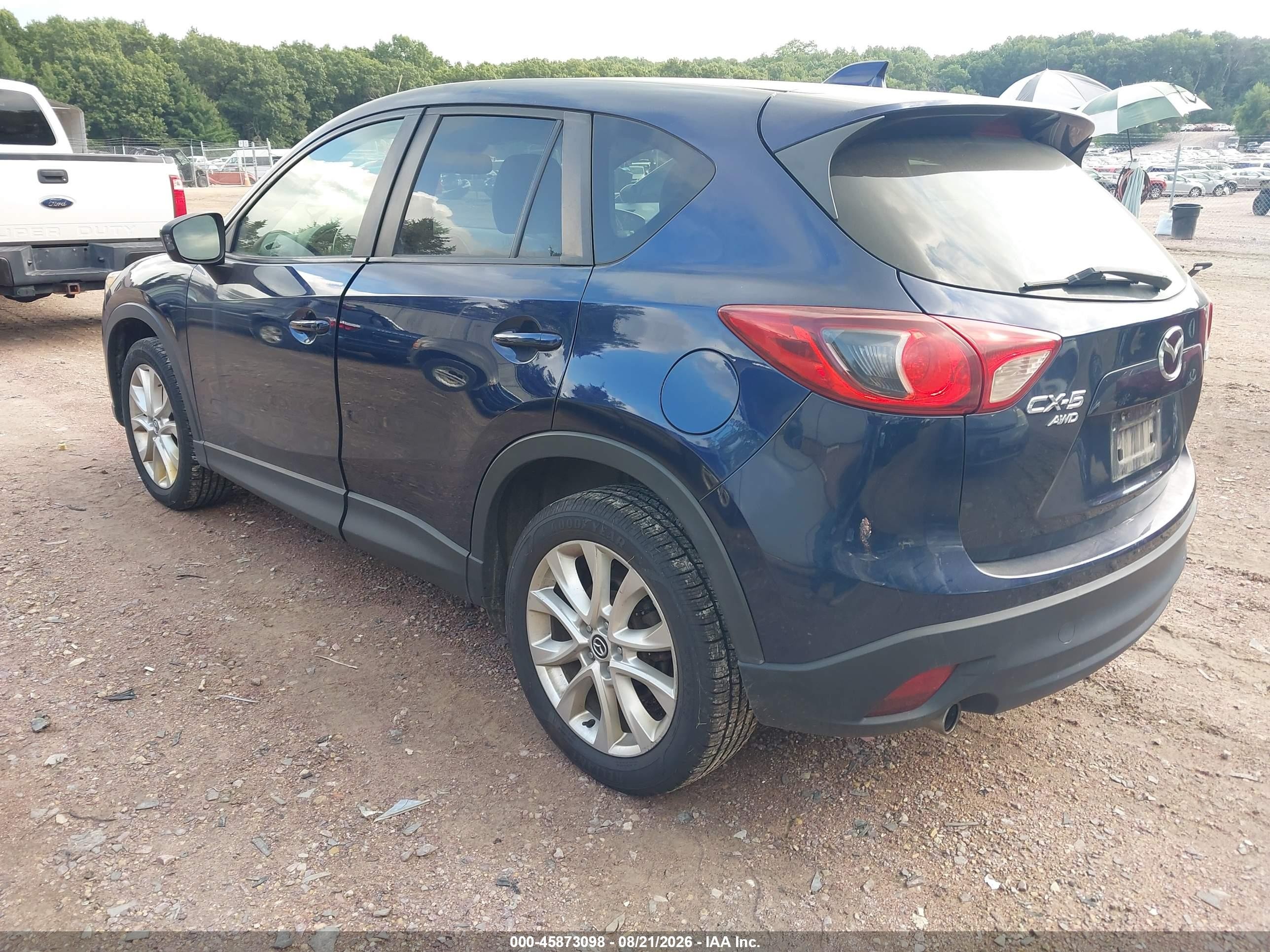 2014 Mazda Cx-5 Grand Touring Dark Blue vin: JM3KE4DY6E0311089