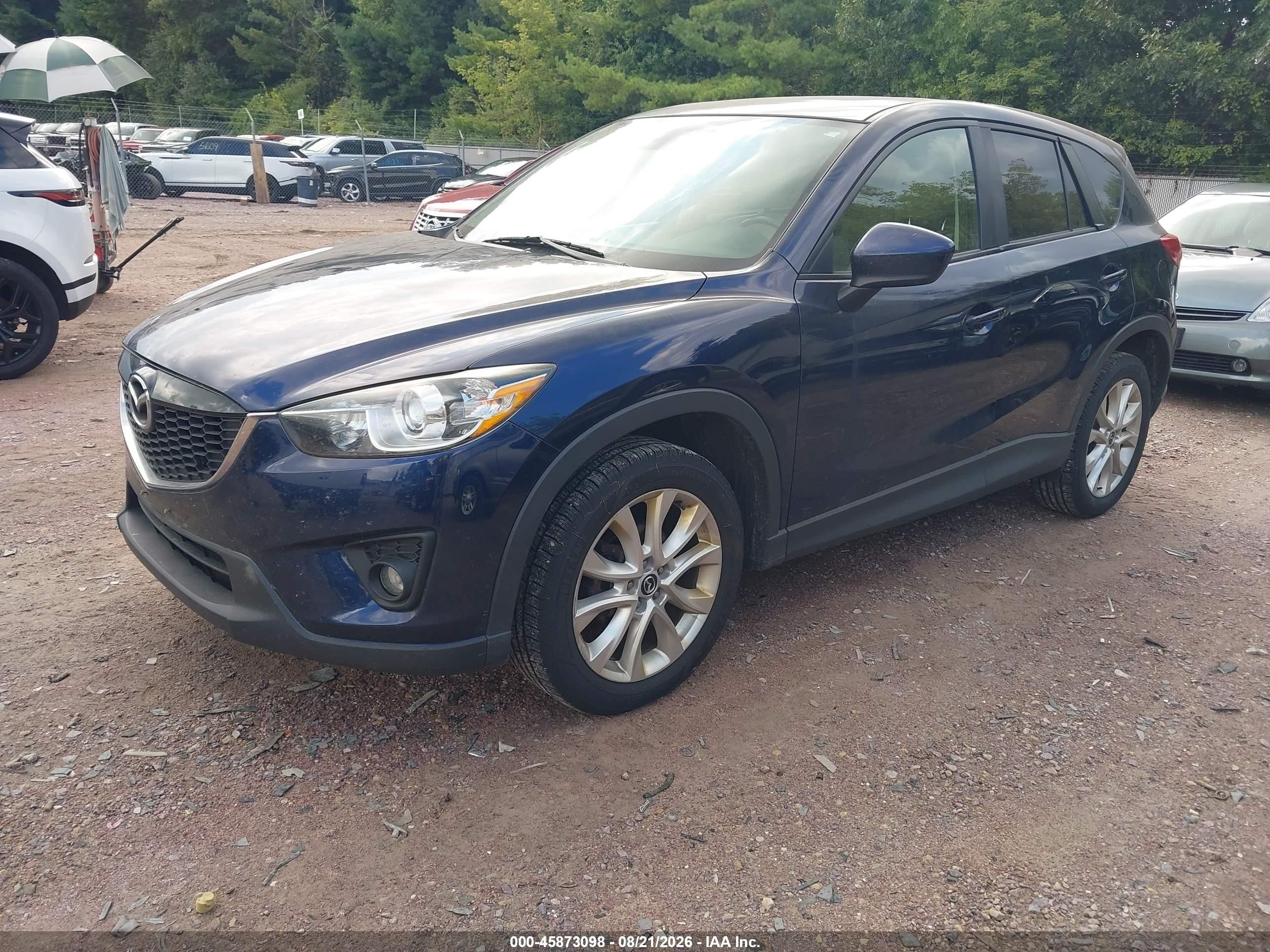 2014 Mazda Cx-5 Grand Touring Dark Blue vin: JM3KE4DY6E0311089