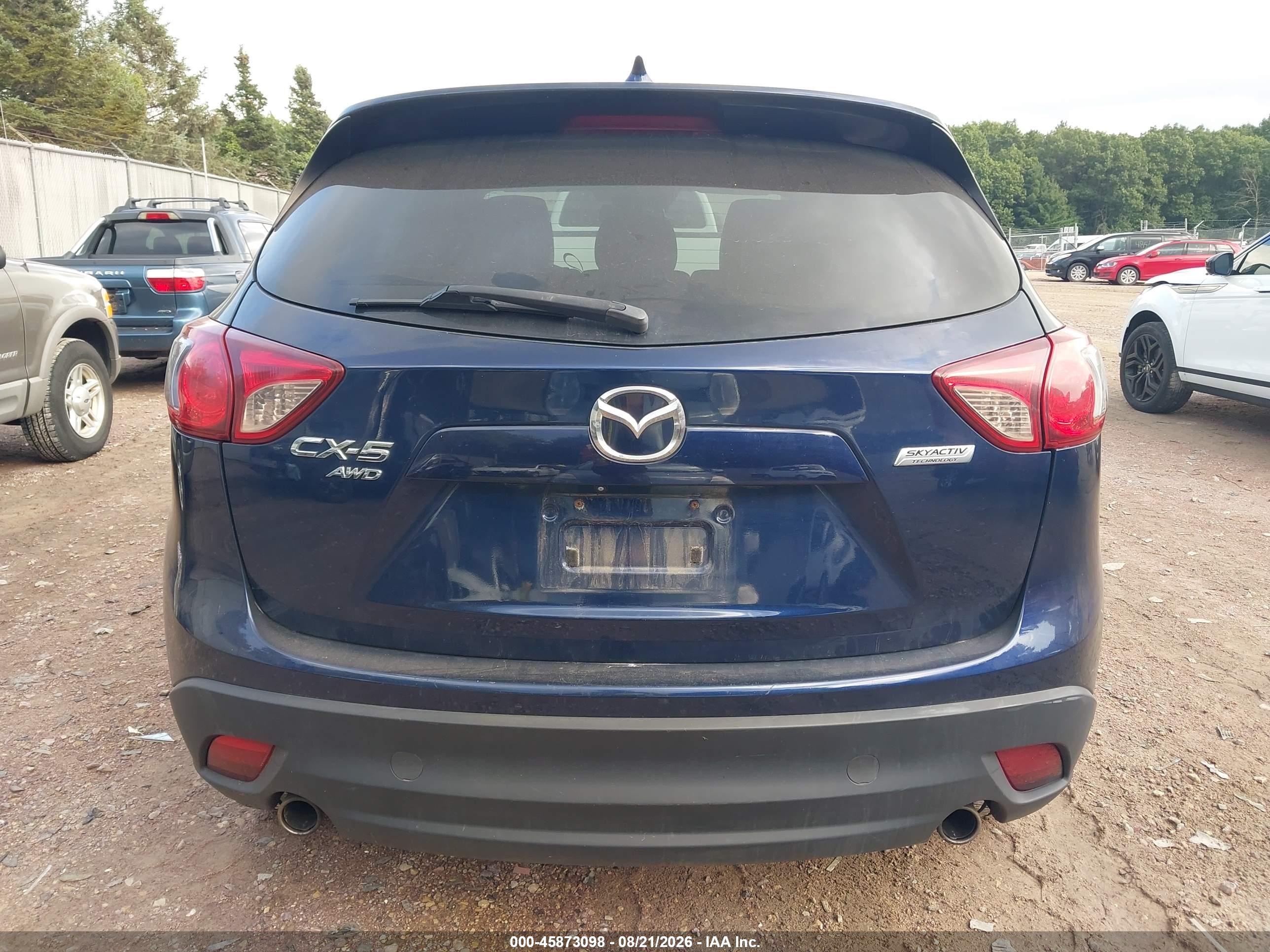 2014 Mazda Cx-5 Grand Touring Dark Blue vin: JM3KE4DY6E0311089