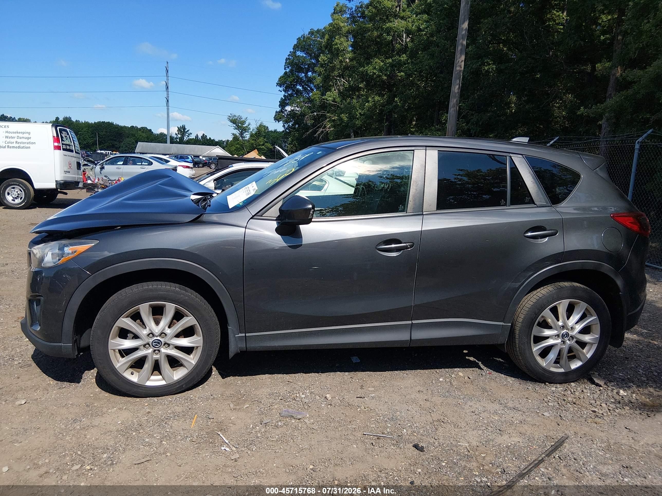 2014 Mazda Cx-5 Grand Touring Gray vin: JM3KE4DY6E0371566