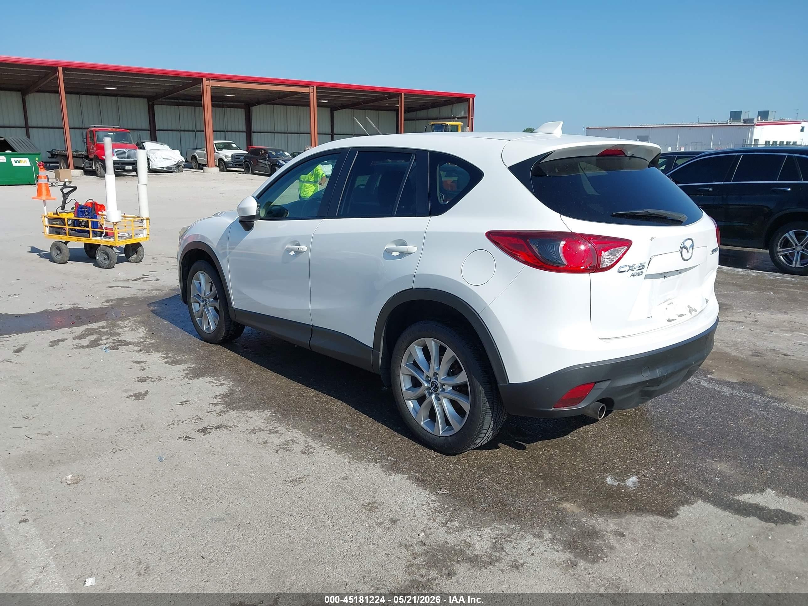 2014 Mazda Cx-5 Grand Touring White vin: JM3KE4DY6E0419776