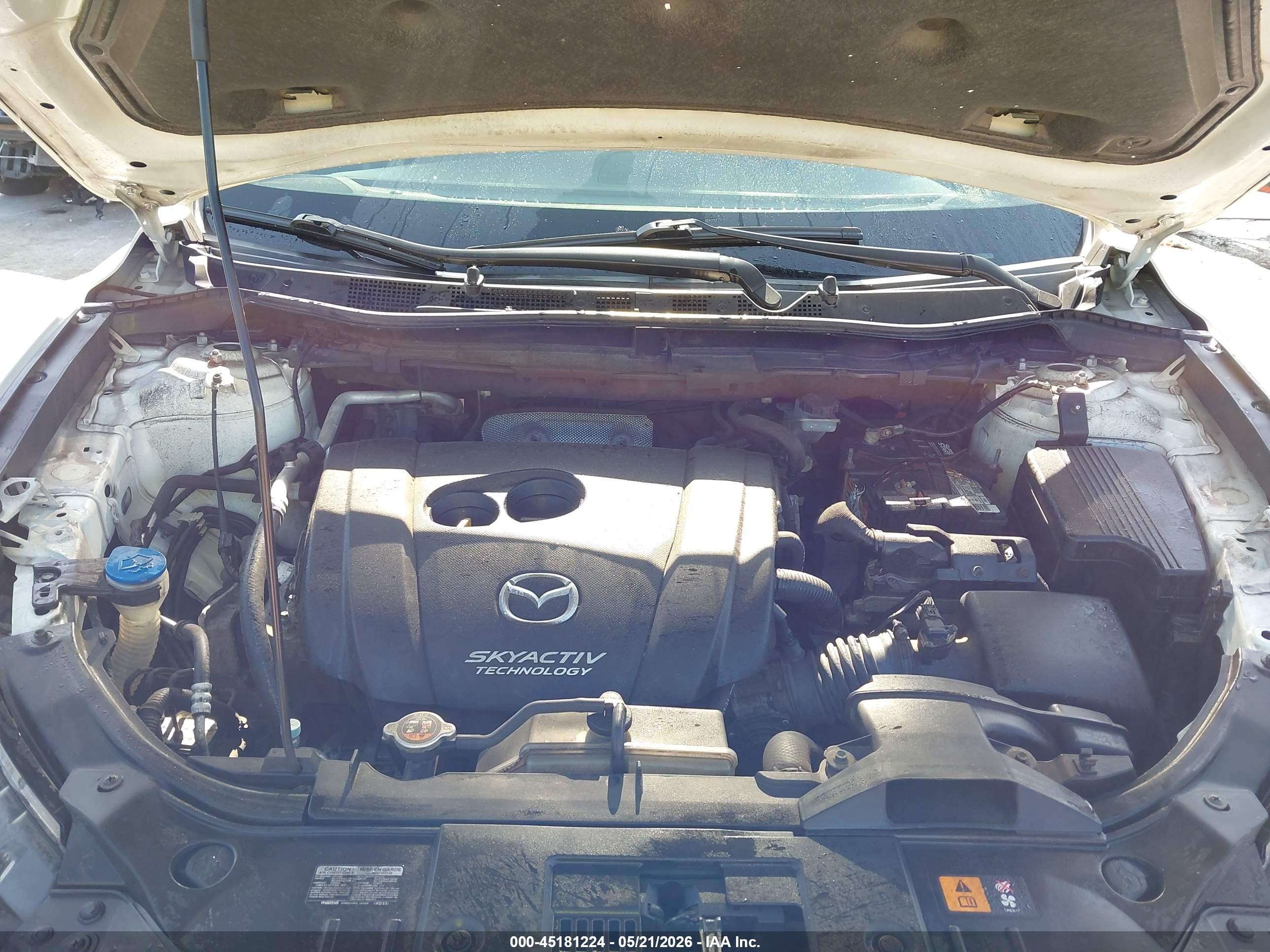 2014 Mazda Cx-5 Grand Touring White vin: JM3KE4DY6E0419776