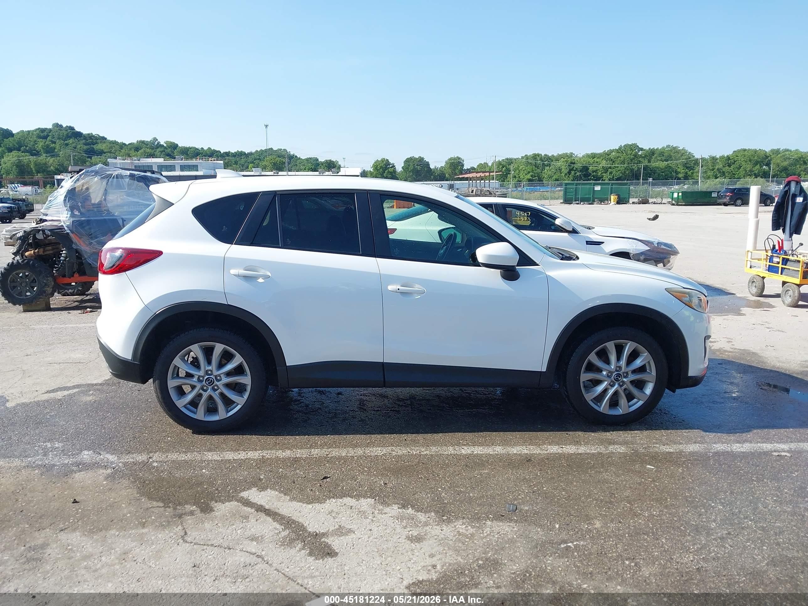 2014 Mazda Cx-5 Grand Touring White vin: JM3KE4DY6E0419776