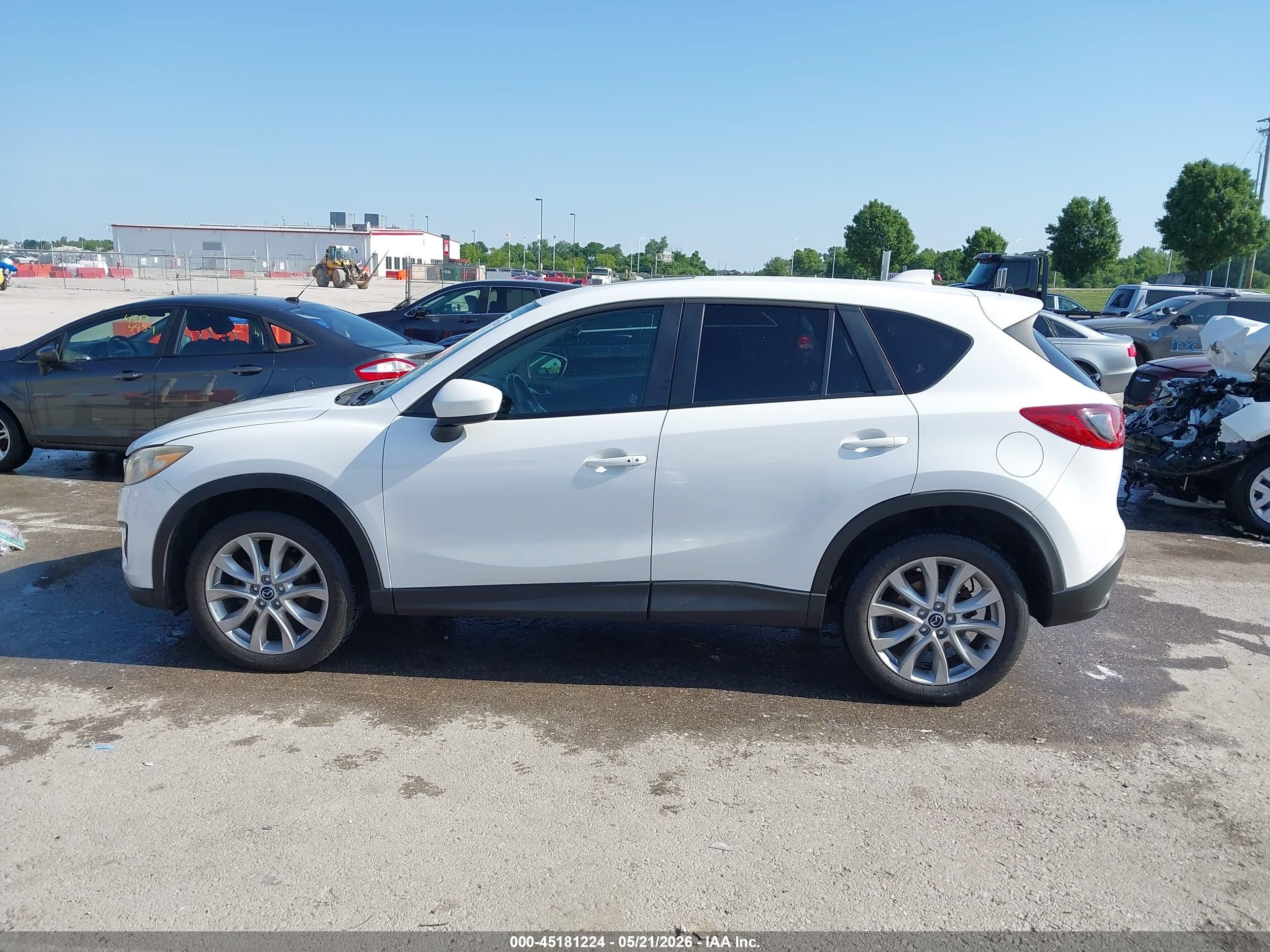 2014 Mazda Cx-5 Grand Touring White vin: JM3KE4DY6E0419776