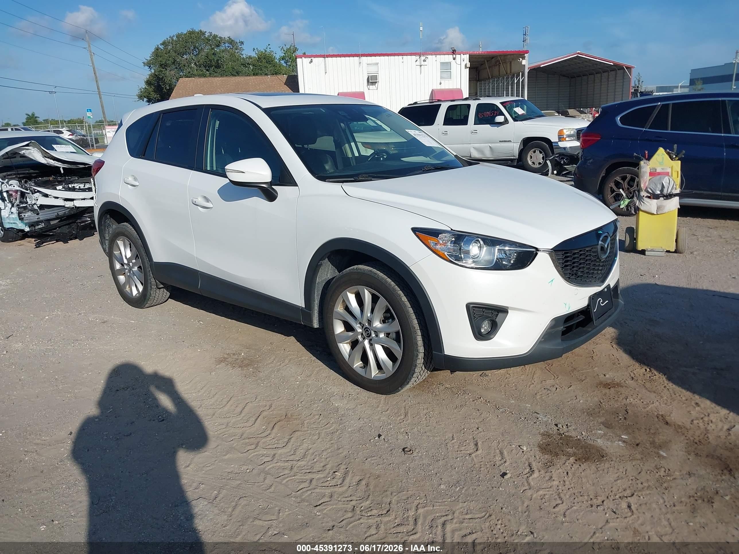 2015 Mazda Cx-5 Grand Touring White vin: JM3KE4DY6F0502349