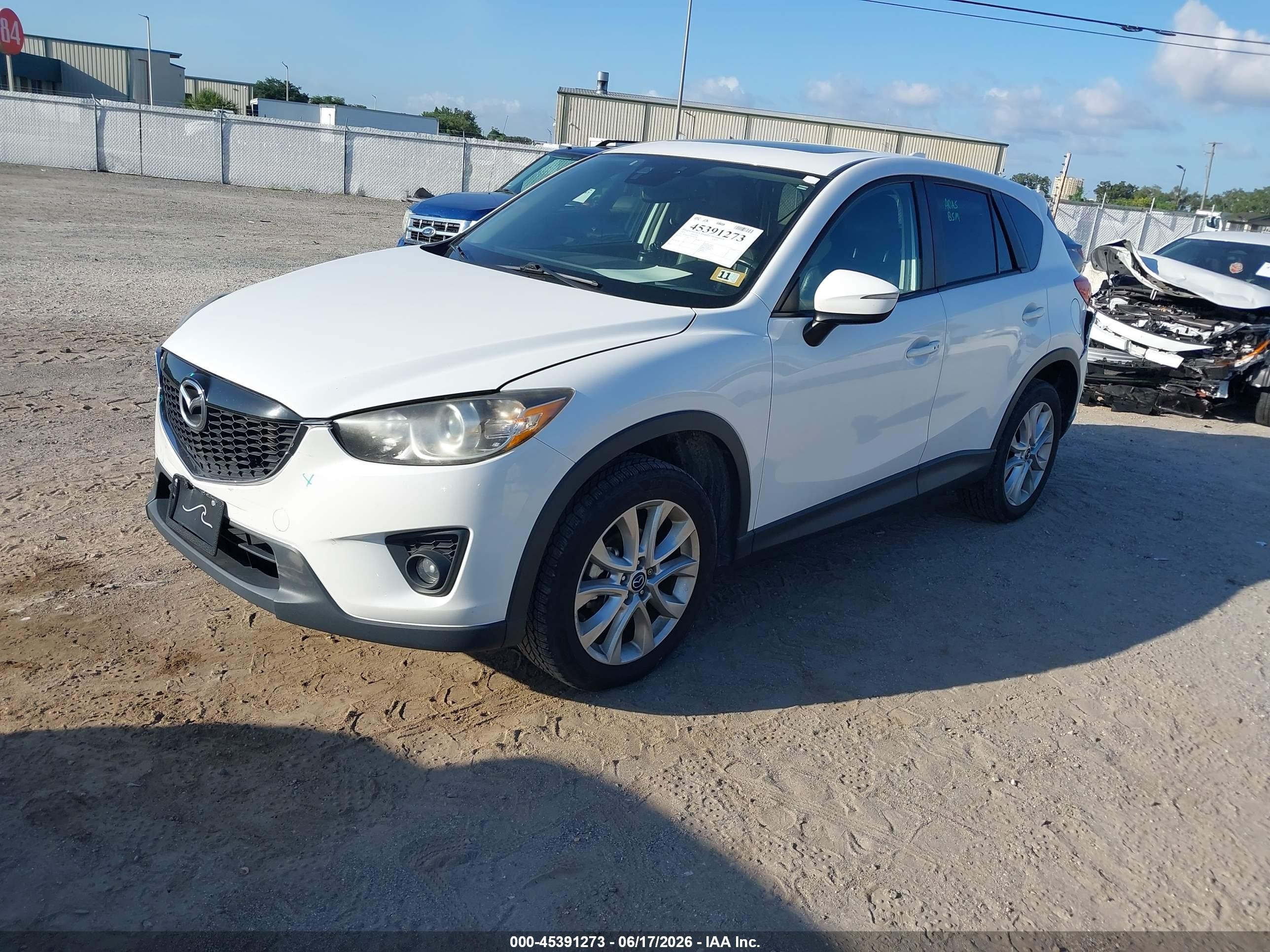 2015 Mazda Cx-5 Grand Touring White vin: JM3KE4DY6F0502349
