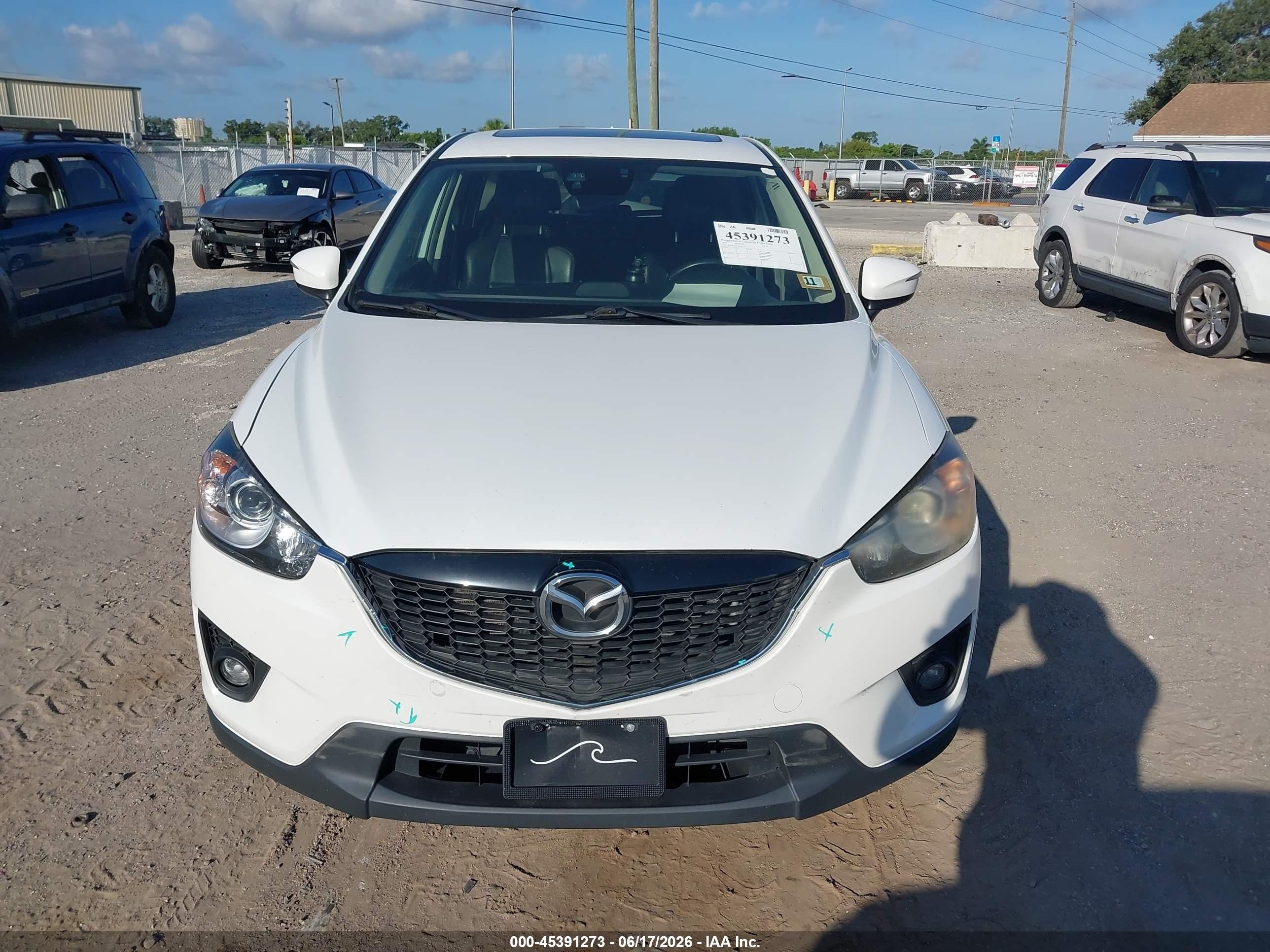 2015 Mazda Cx-5 Grand Touring White vin: JM3KE4DY6F0502349