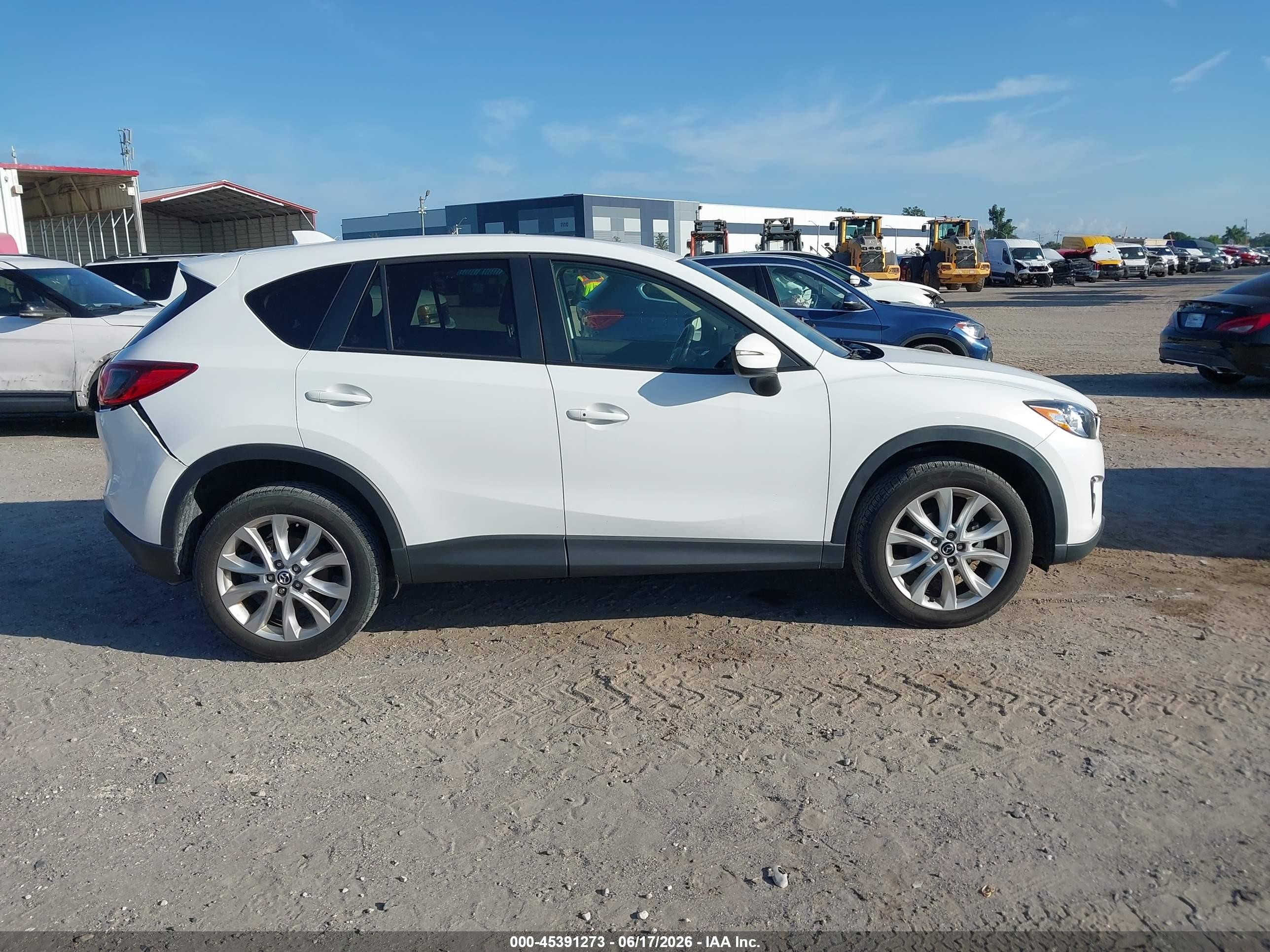 2015 Mazda Cx-5 Grand Touring White vin: JM3KE4DY6F0502349