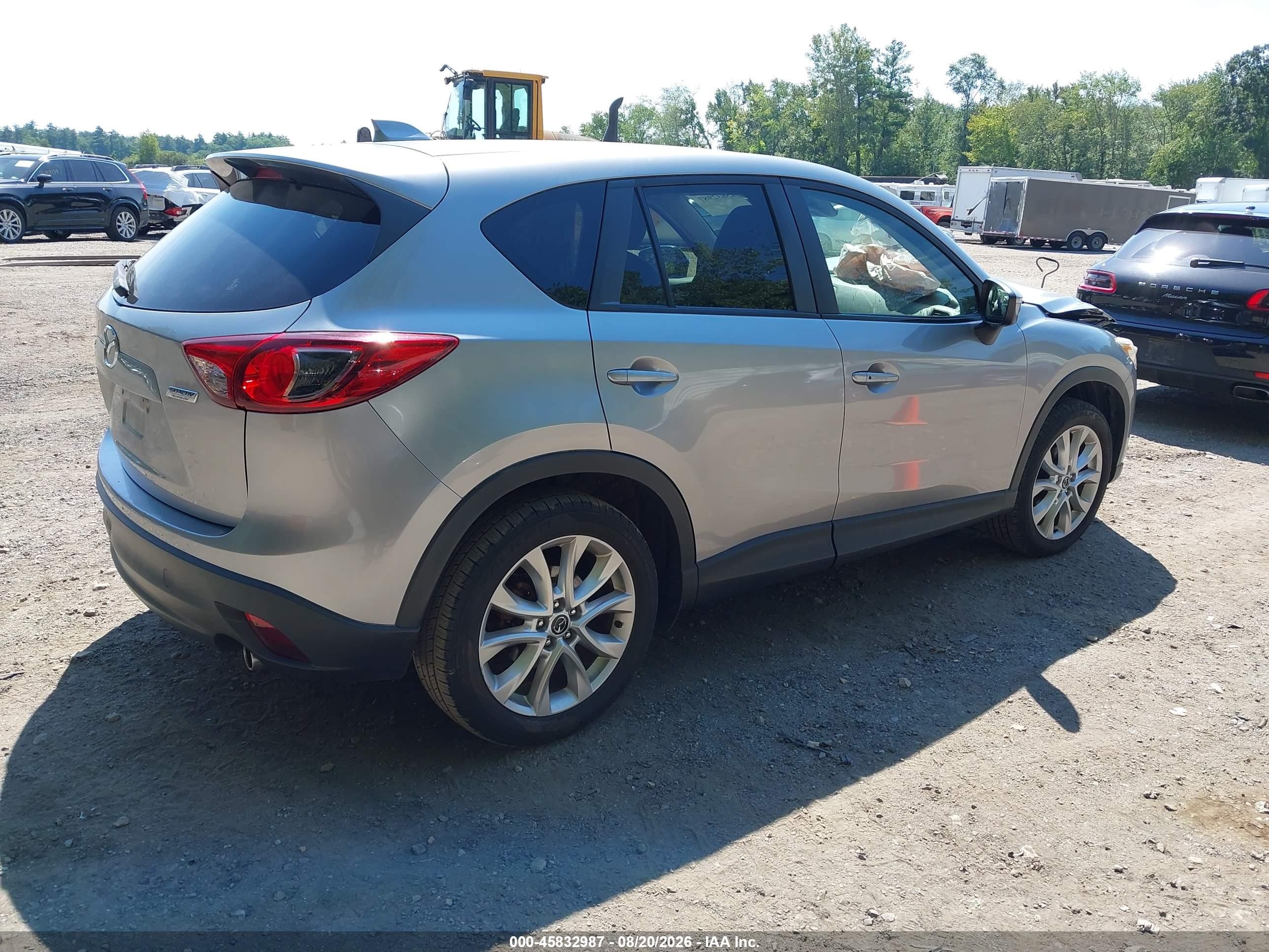 2015 Mazda Cx-5 Grand Touring Gray vin: JM3KE4DY6F0521354