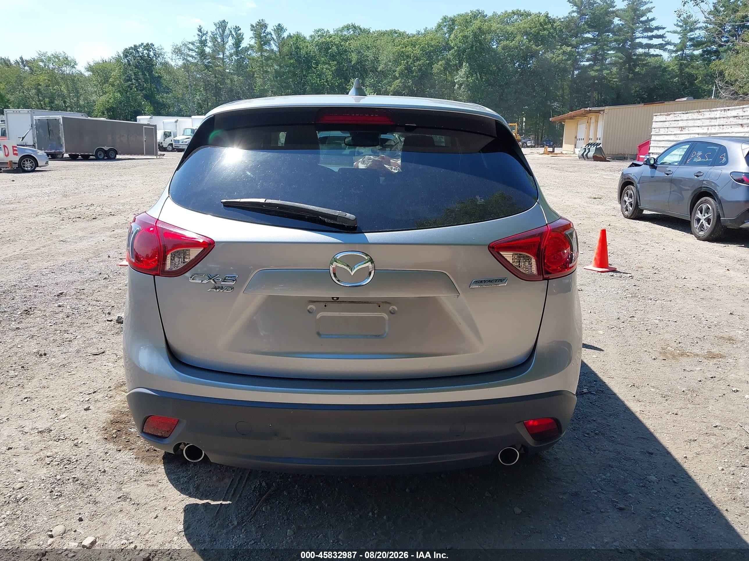 2015 Mazda Cx-5 Grand Touring Gray vin: JM3KE4DY6F0521354