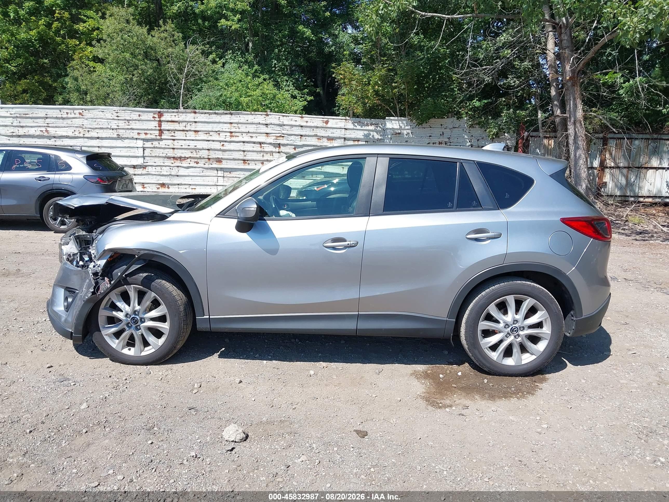 2015 Mazda Cx-5 Grand Touring Gray vin: JM3KE4DY6F0521354
