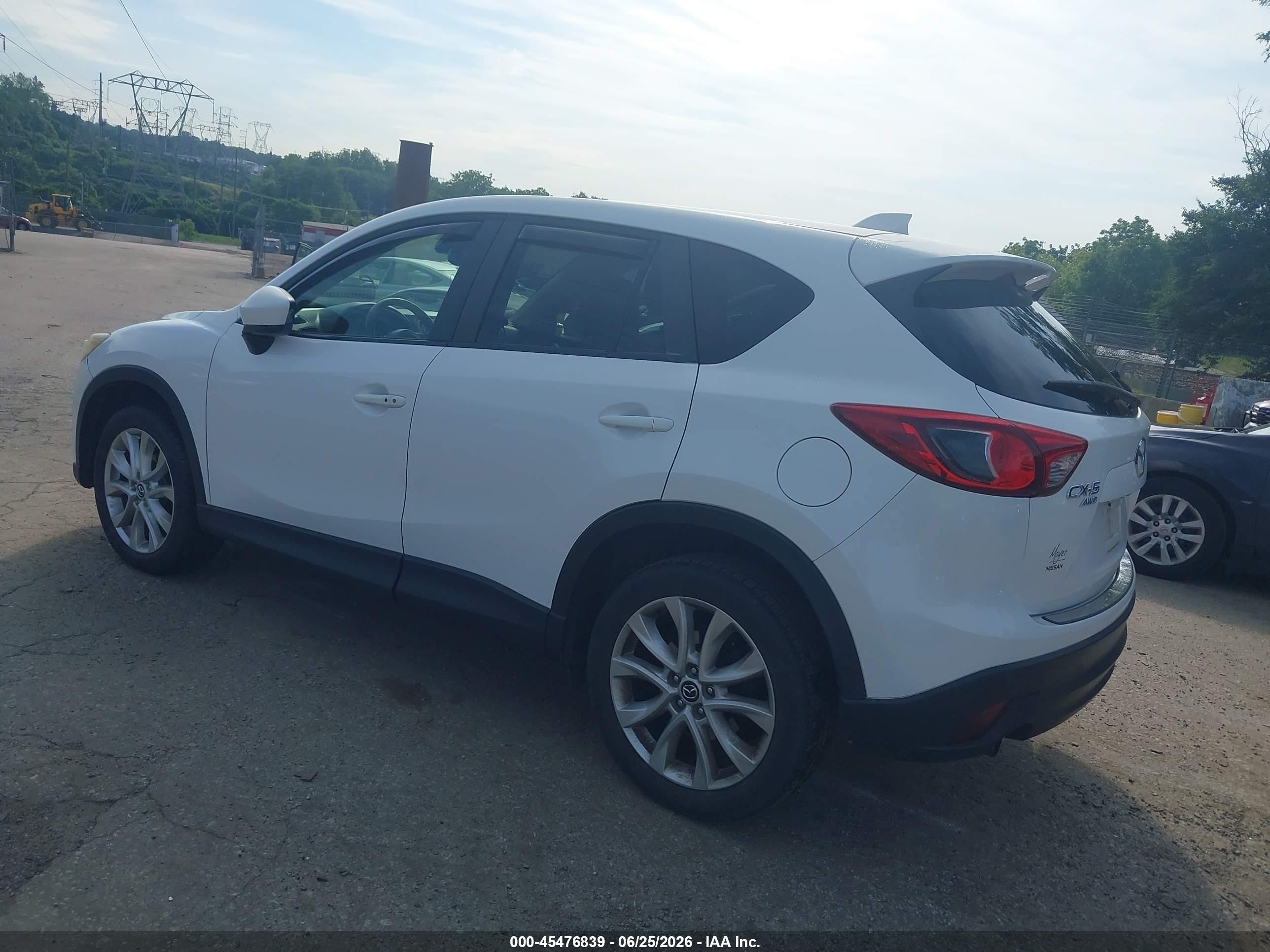 2014 Mazda Cx-5 Grand Touring White vin: JM3KE4DY7E0321193