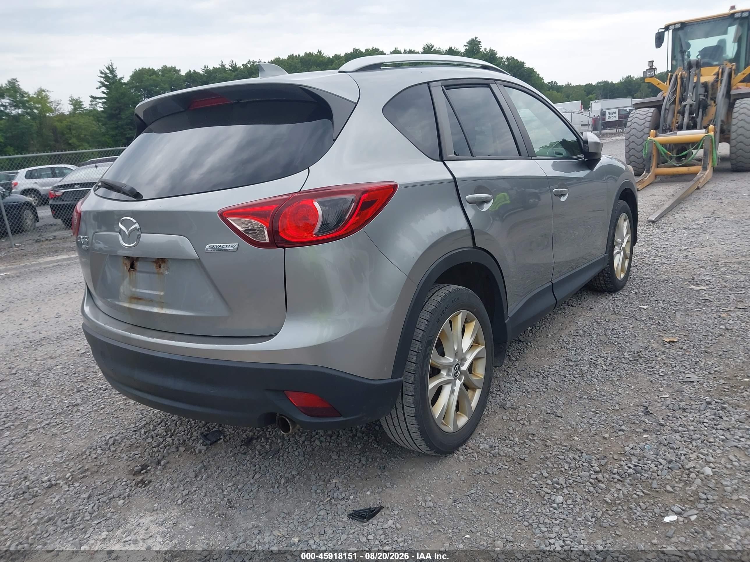 2014 Mazda Cx-5 Grand Touring Silver vin: JM3KE4DY7E0339564