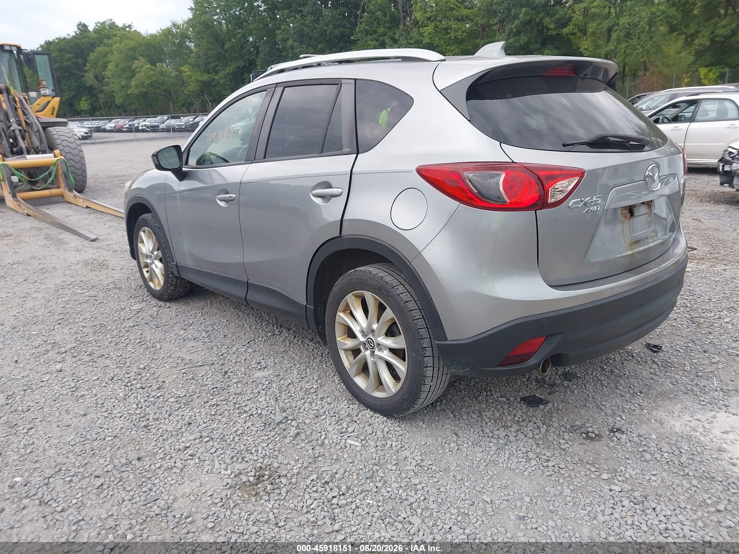 2014 Mazda Cx-5 Grand Touring Silver vin: JM3KE4DY7E0339564