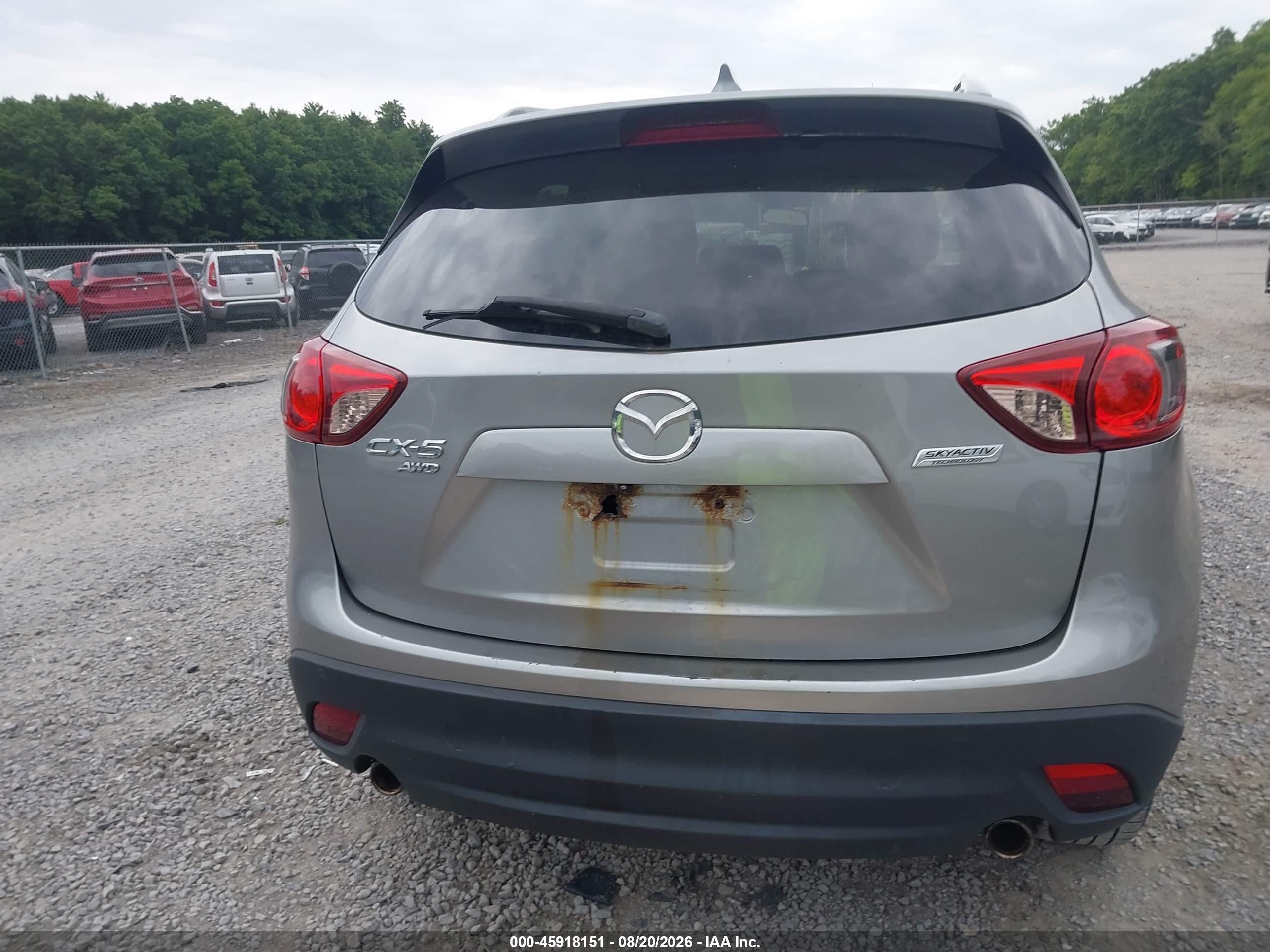2014 Mazda Cx-5 Grand Touring Silver vin: JM3KE4DY7E0339564