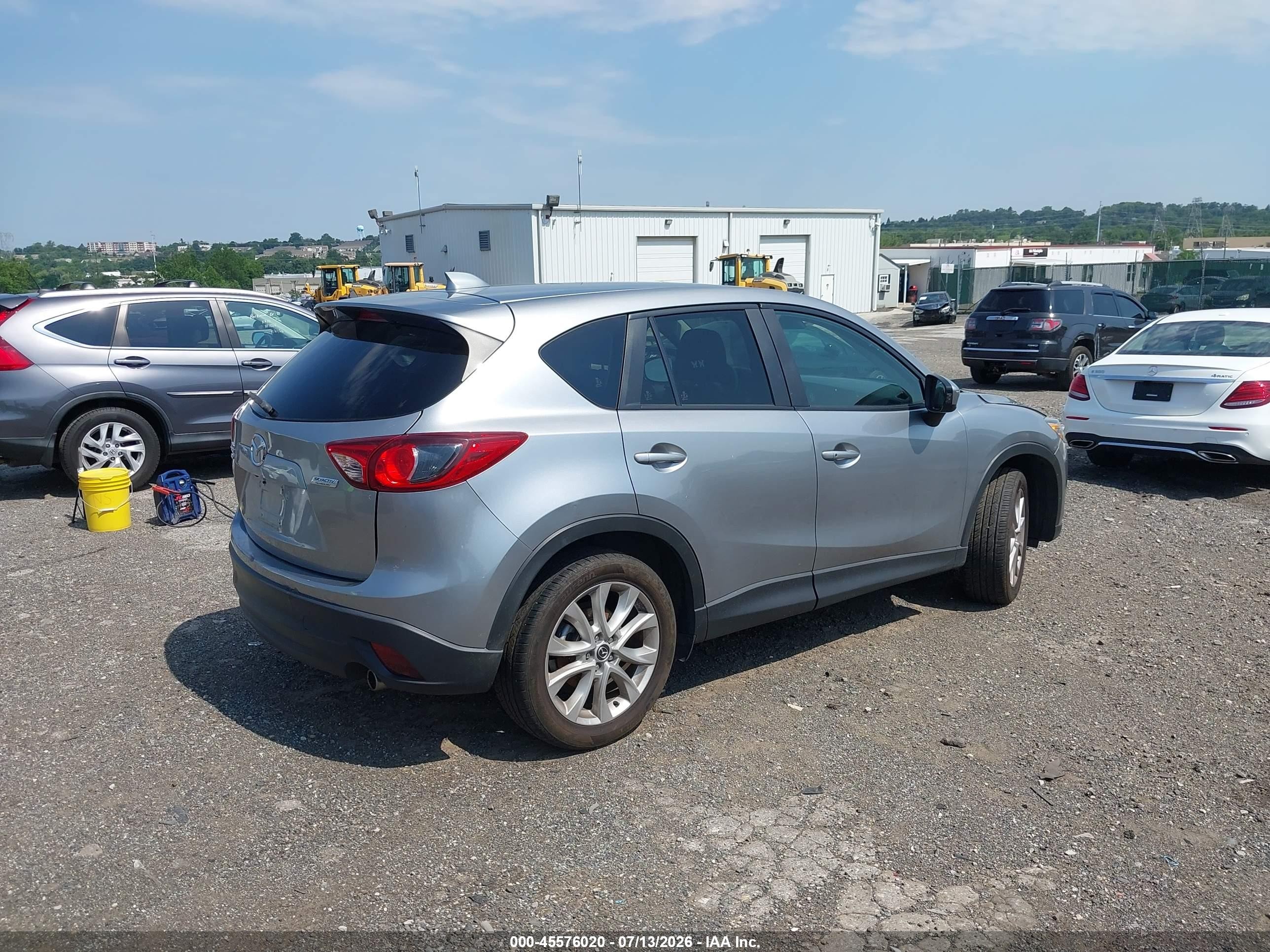 2014 Mazda Cx-5 Grand Touring Silver vin: JM3KE4DY7E0385282