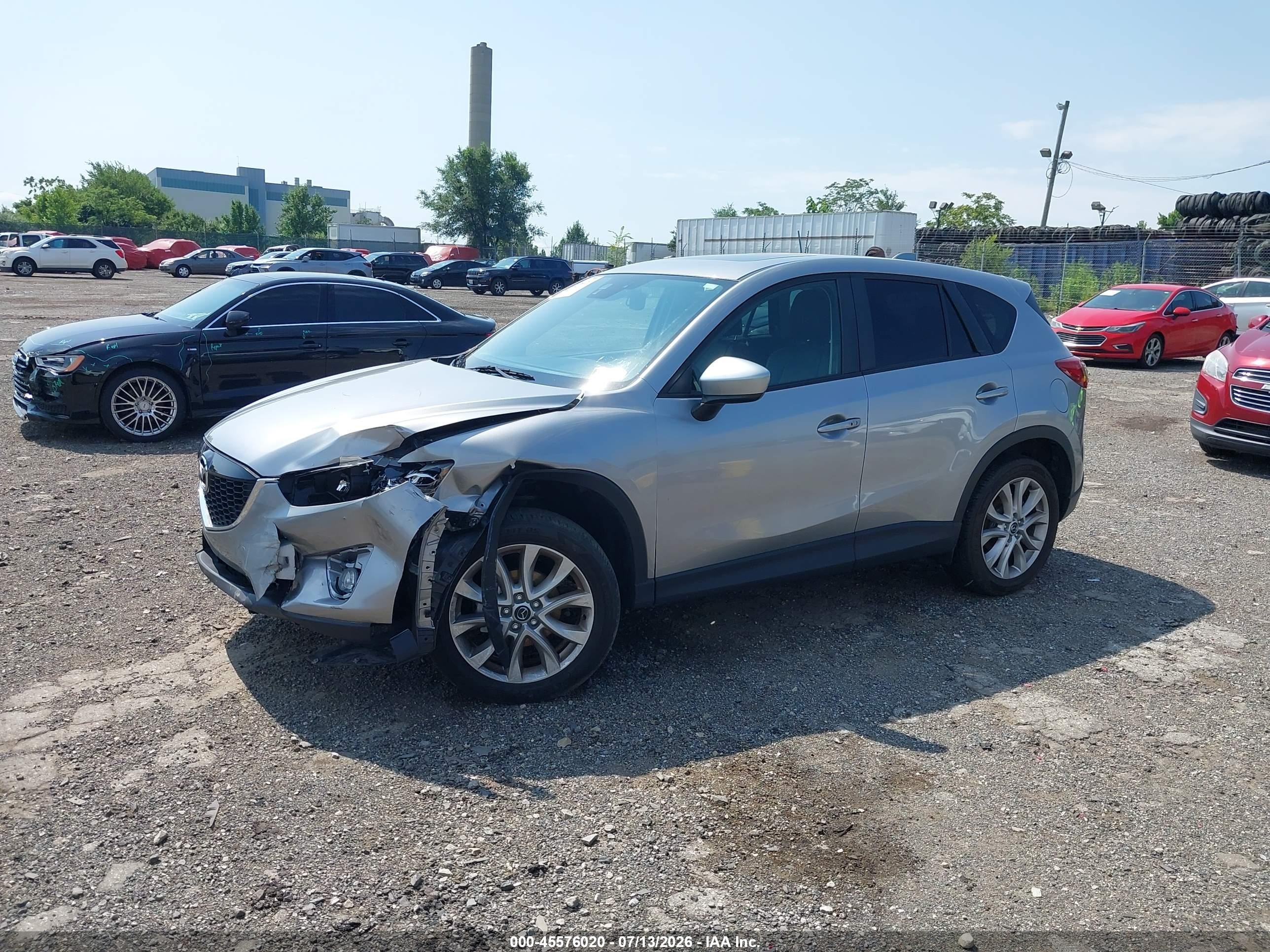 2014 Mazda Cx-5 Grand Touring Silver vin: JM3KE4DY7E0385282