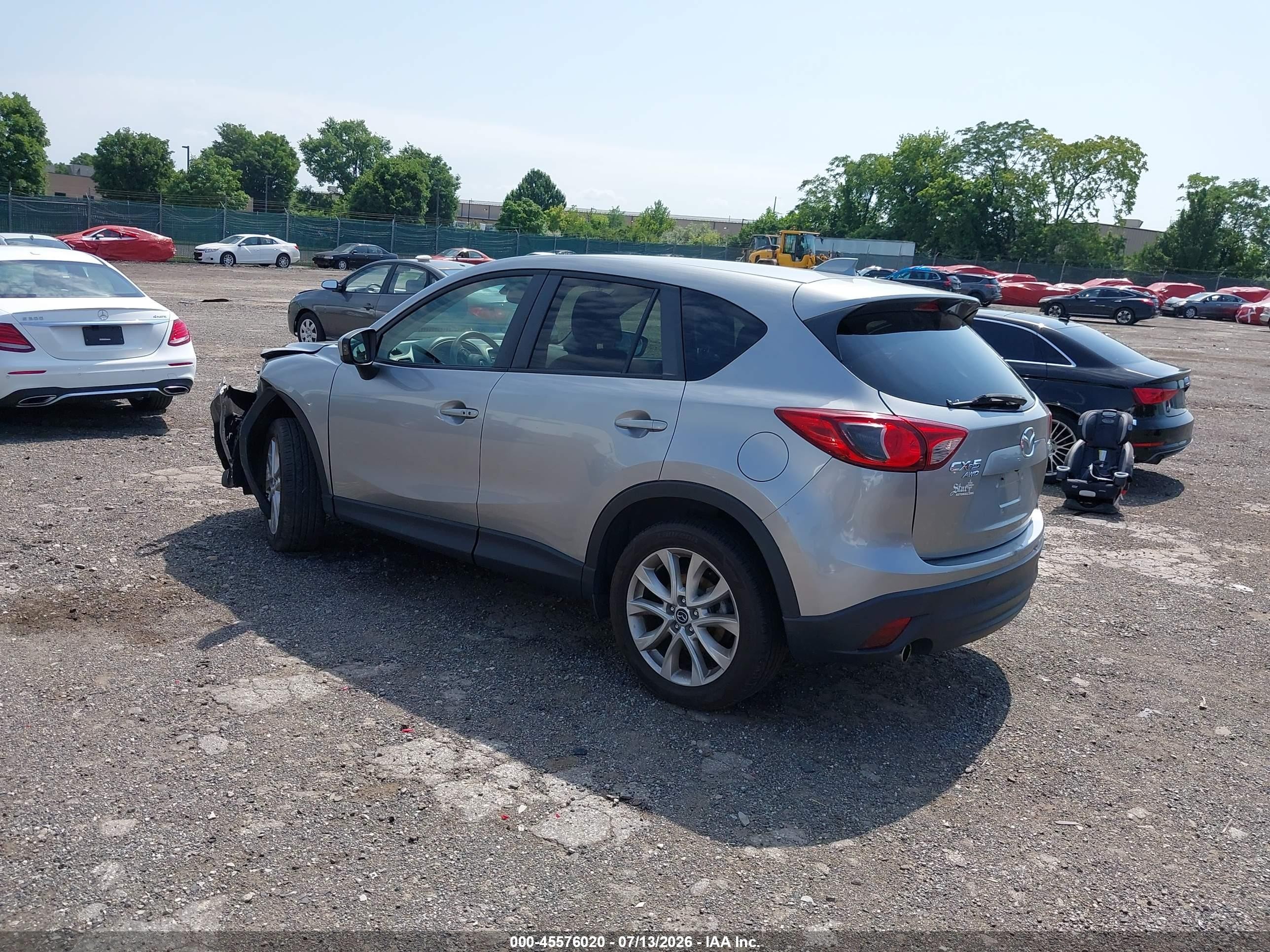 2014 Mazda Cx-5 Grand Touring Silver vin: JM3KE4DY7E0385282