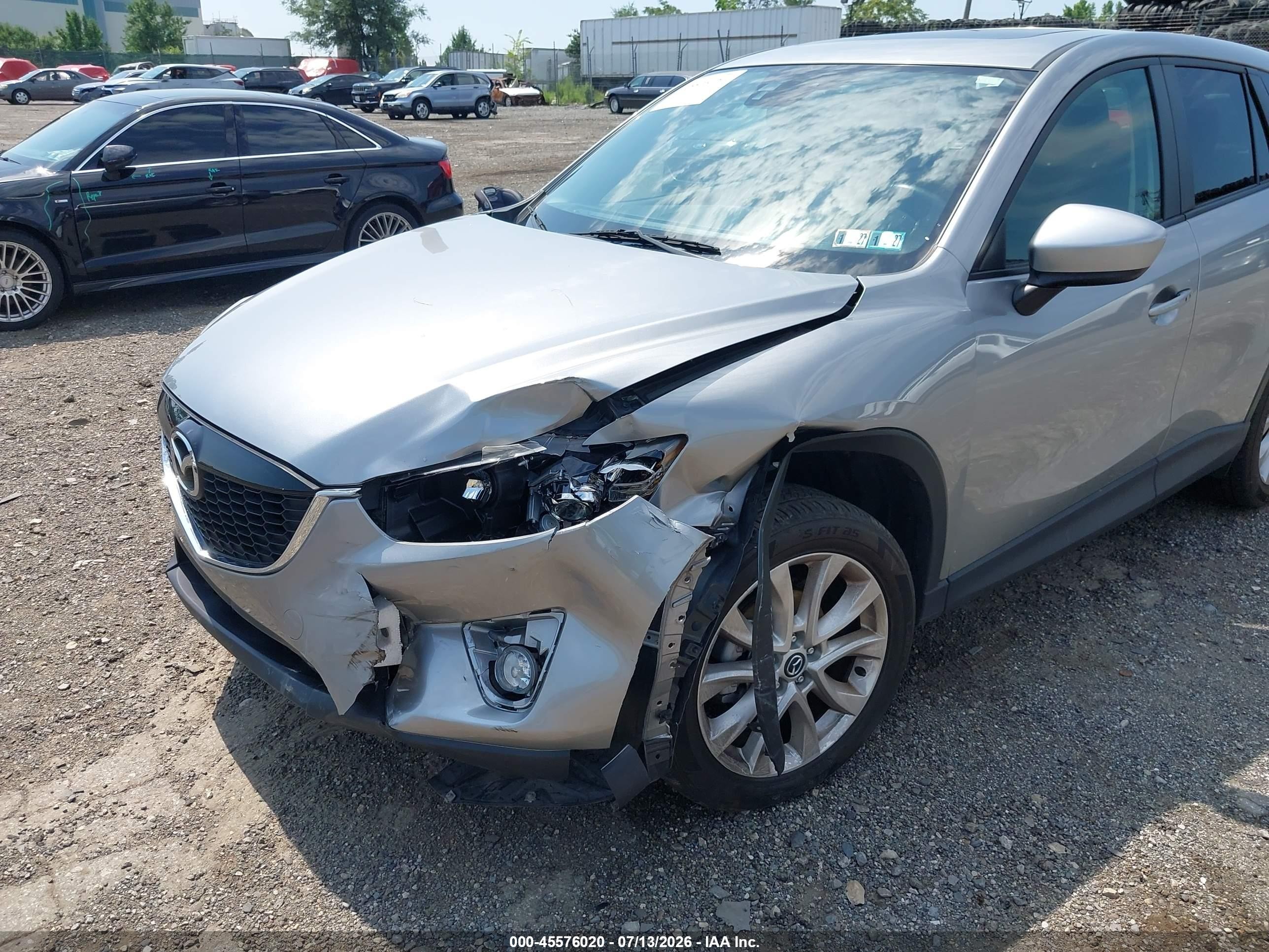 2014 Mazda Cx-5 Grand Touring Silver vin: JM3KE4DY7E0385282