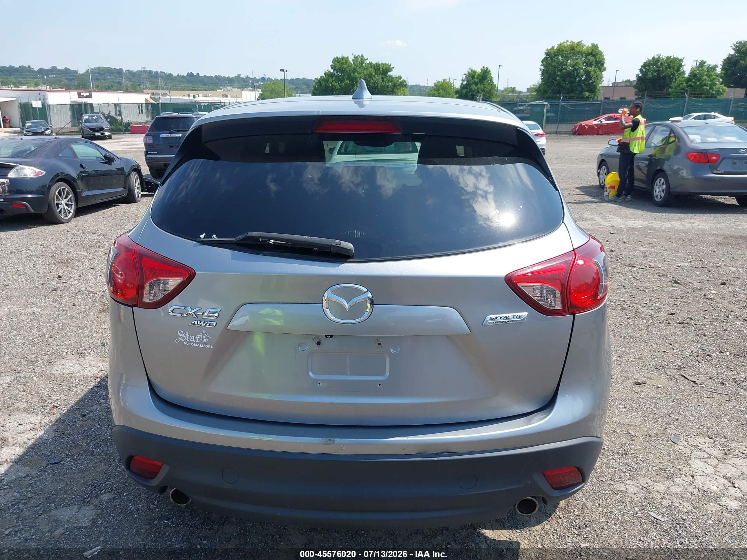 2014 Mazda Cx-5 Grand Touring Silver vin: JM3KE4DY7E0385282