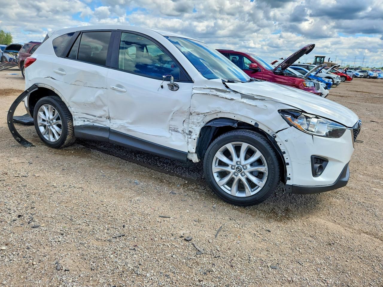2015 Mazda Cx-5 Gt White vin: JM3KE4DY7F0446194