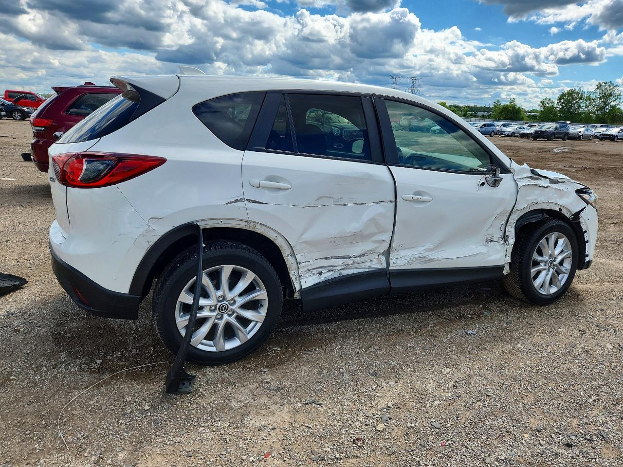 2015 Mazda Cx-5 Gt White vin: JM3KE4DY7F0446194