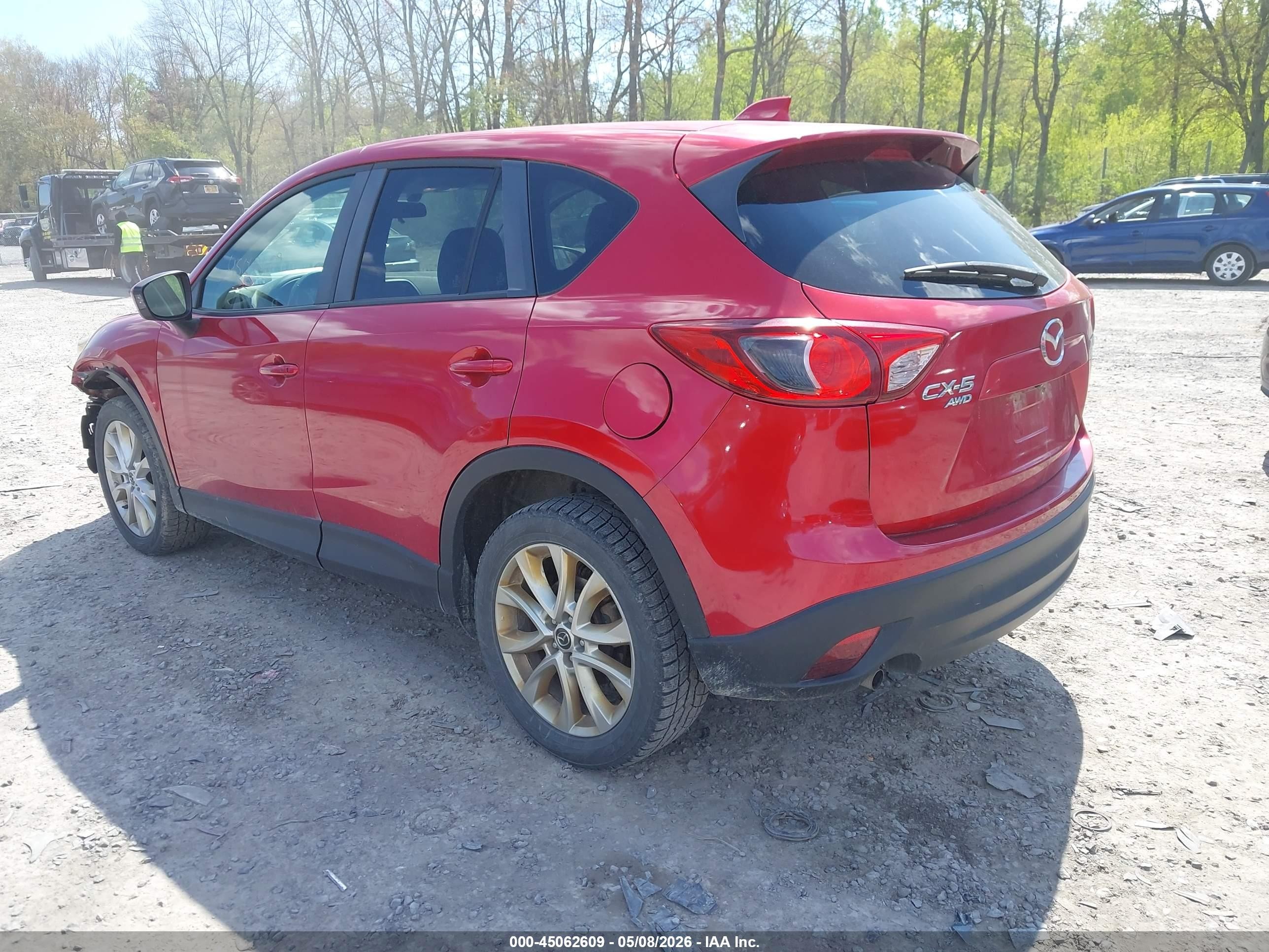 2015 Mazda Cx-5 Grand Touring Red vin: JM3KE4DY7F0447930
