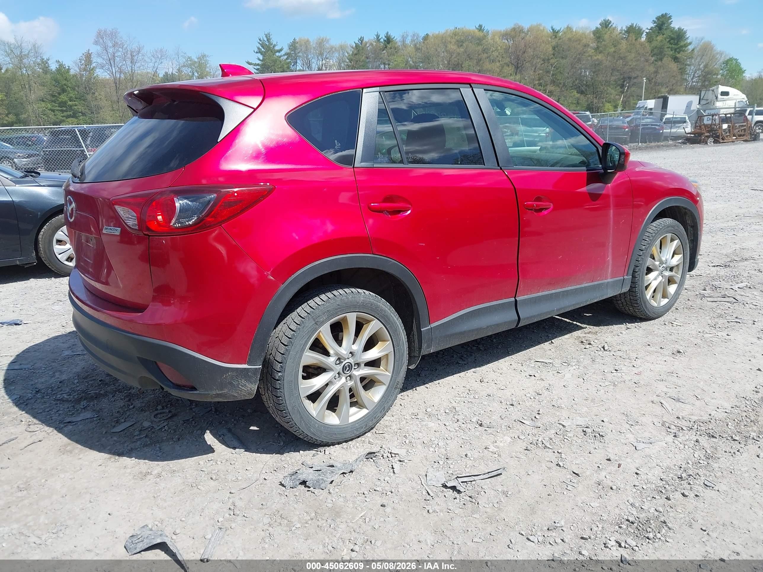2015 Mazda Cx-5 Grand Touring Red vin: JM3KE4DY7F0447930