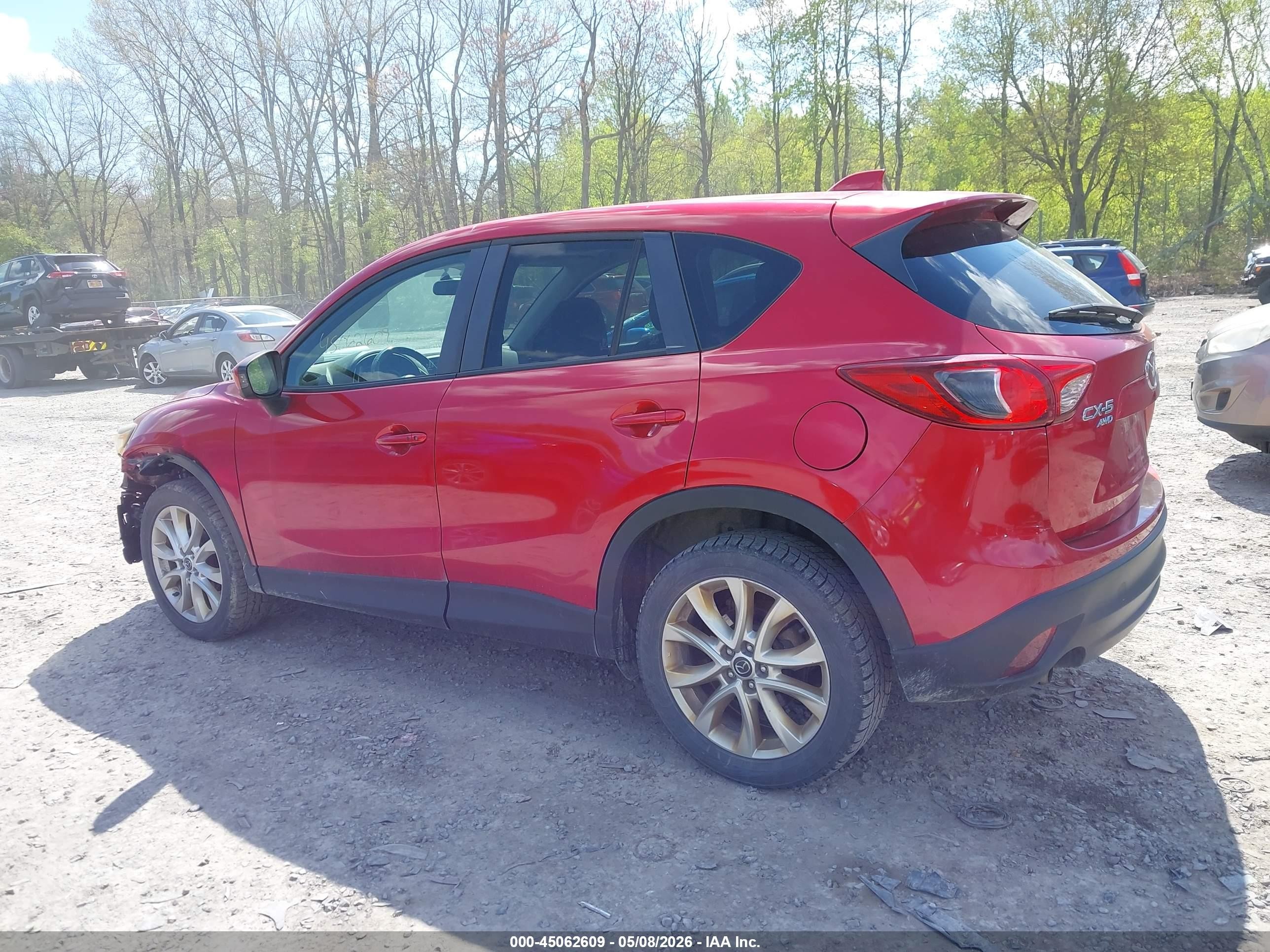 2015 Mazda Cx-5 Grand Touring Red vin: JM3KE4DY7F0447930