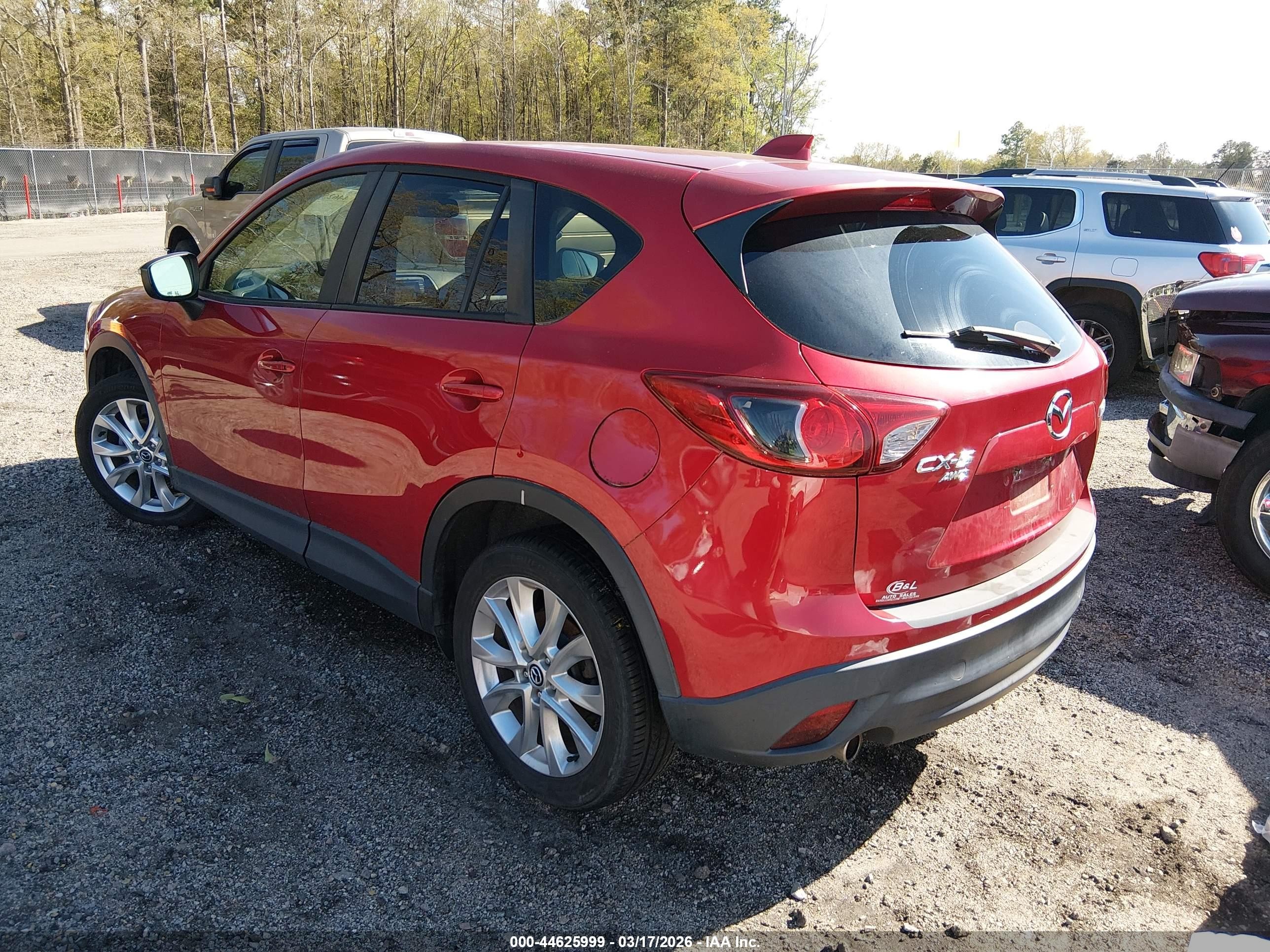 2015 Mazda Cx-5 Grand Touring Red vin: JM3KE4DY7F0470737