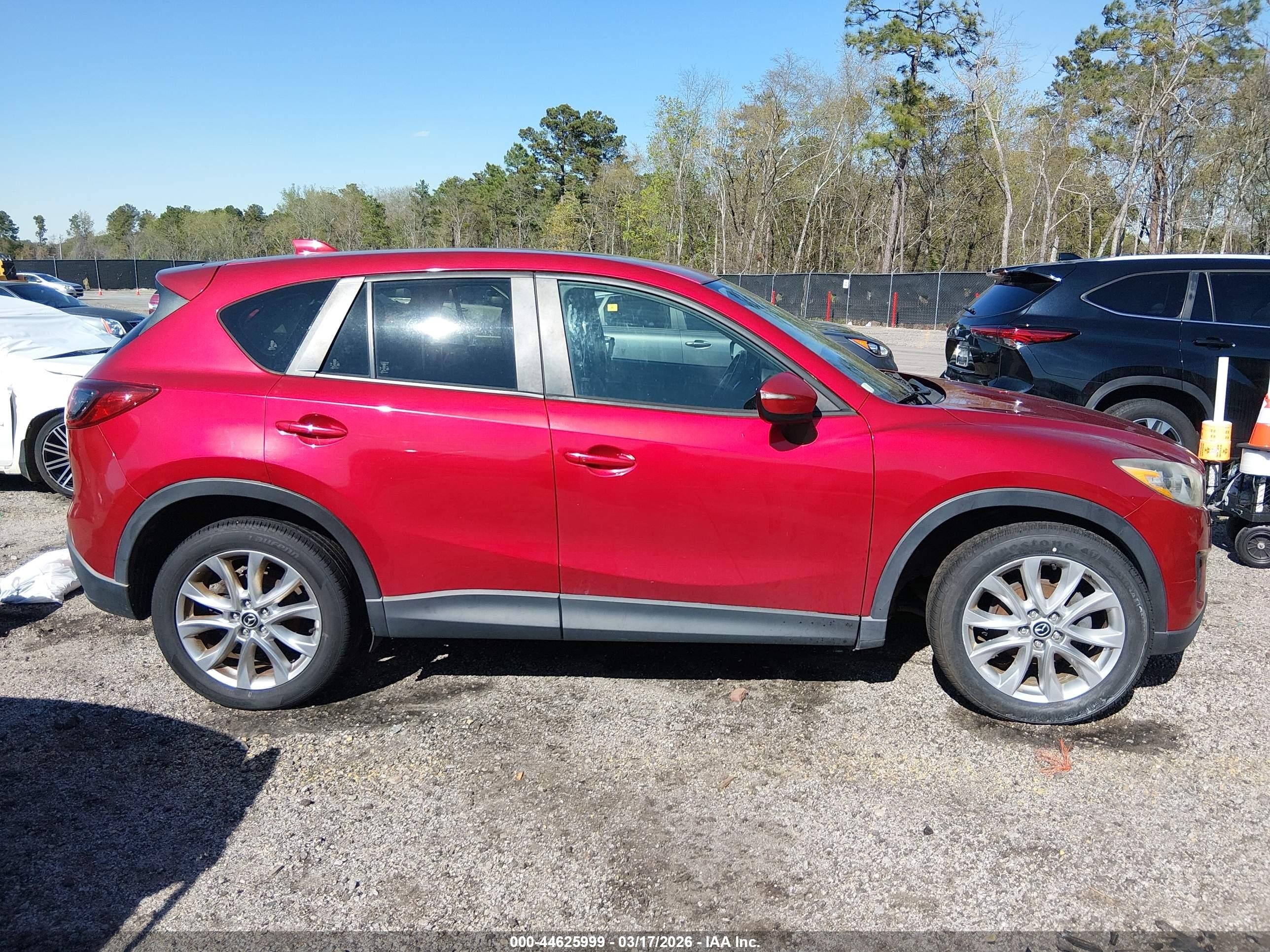 2015 Mazda Cx-5 Grand Touring Red vin: JM3KE4DY7F0470737