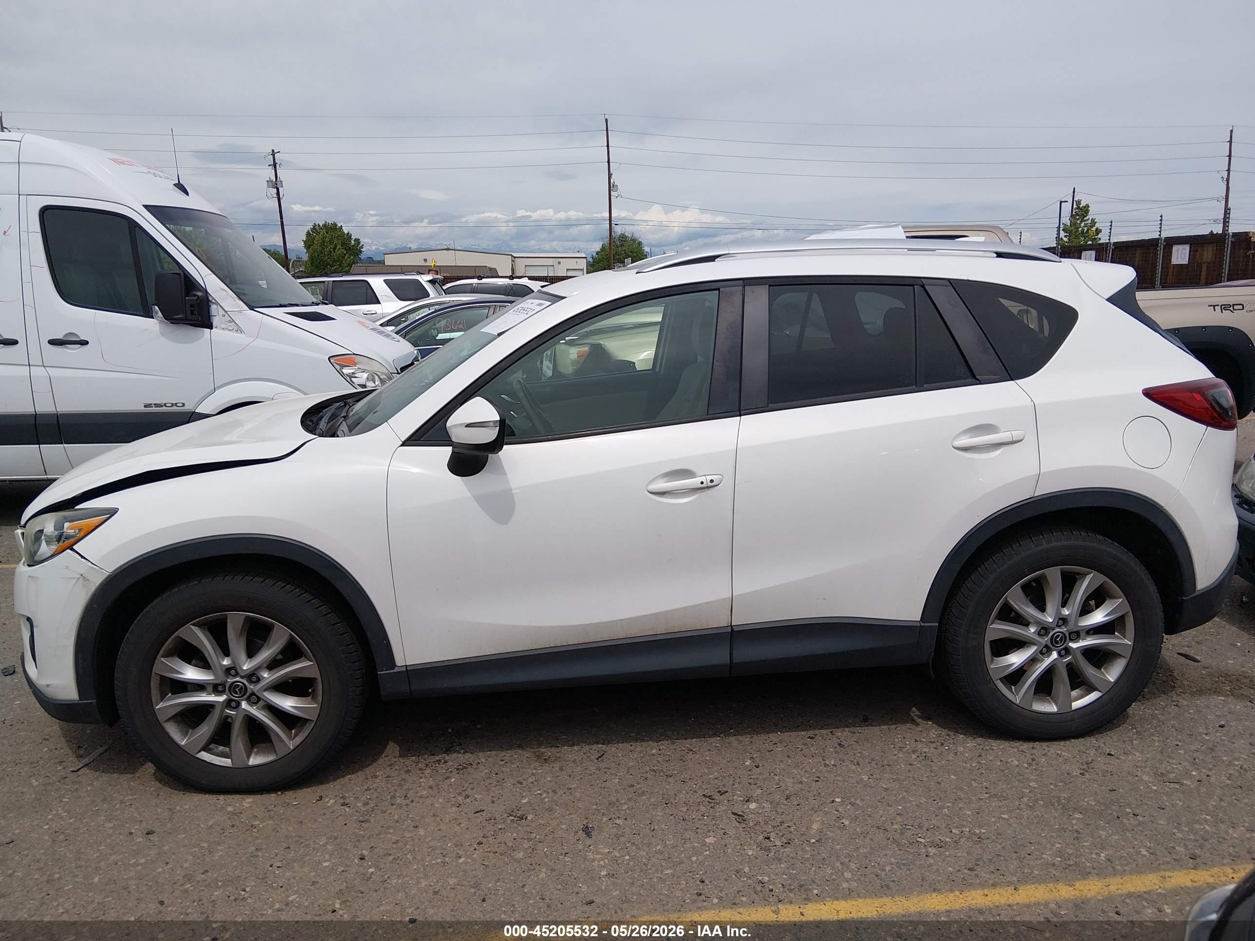 2015 Mazda Cx-5 Grand Touring Белый vin: JM3KE4DY7F0493242
