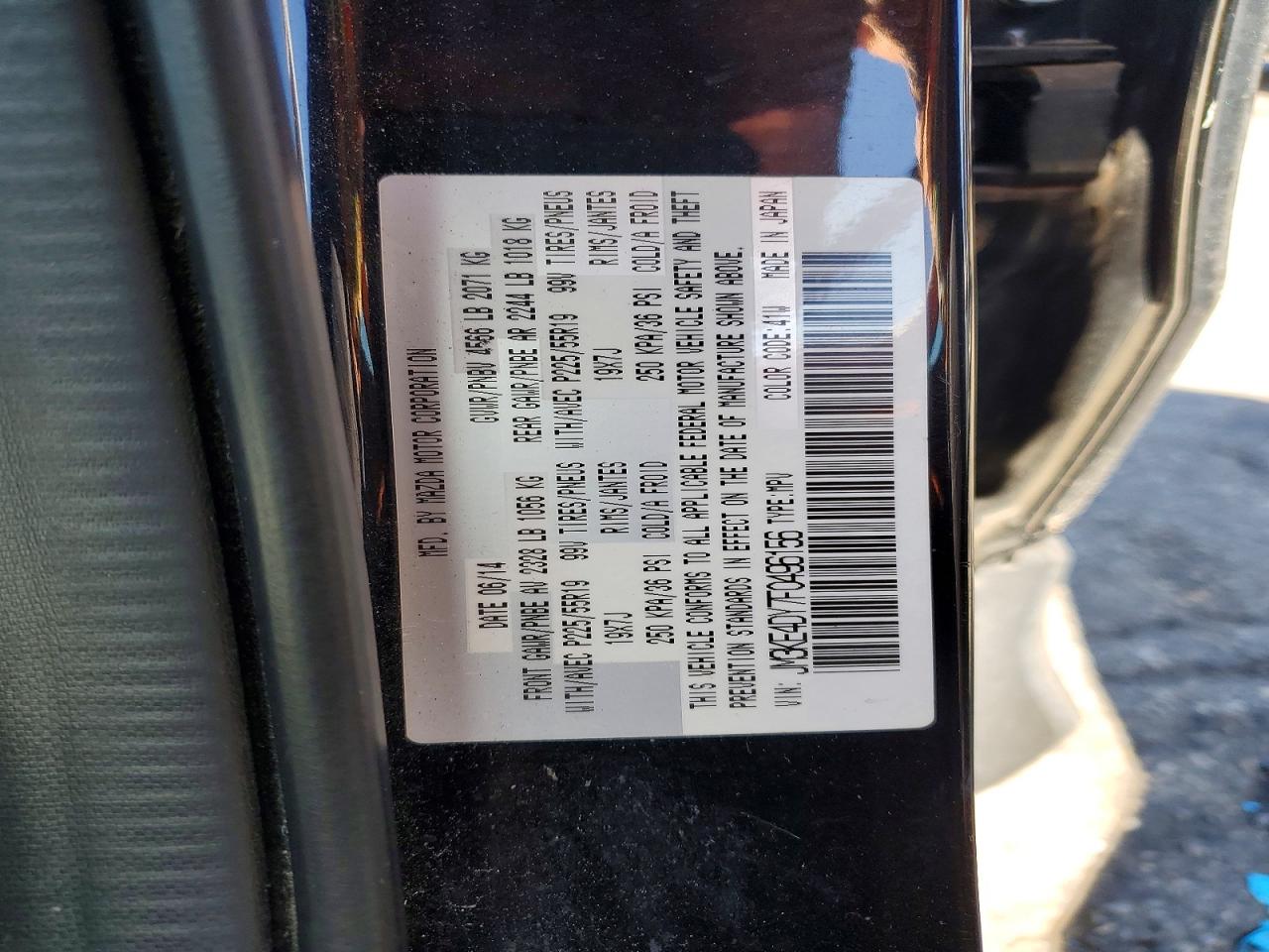 2015 Mazda Cx-5 Gt Black vin: JM3KE4DY7F0496156