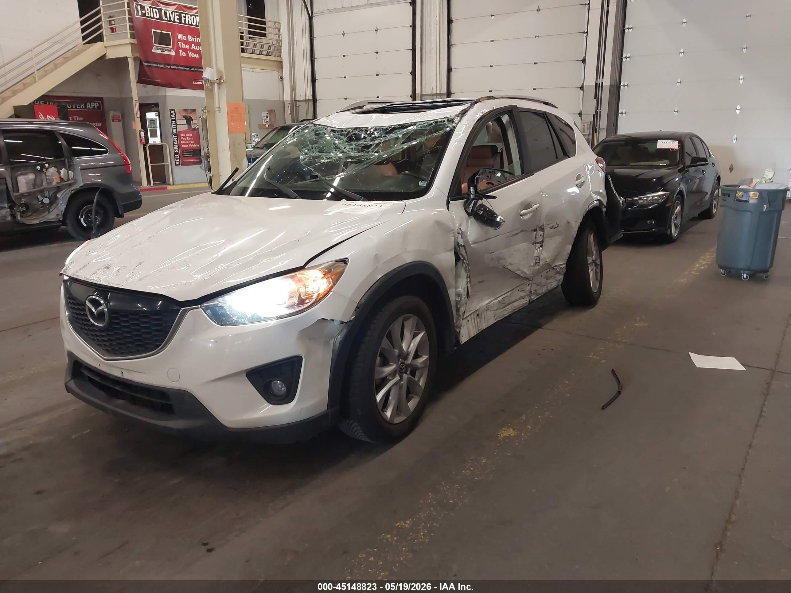 2015 Mazda Cx-5 Grand Touring White vin: JM3KE4DY7F0506653