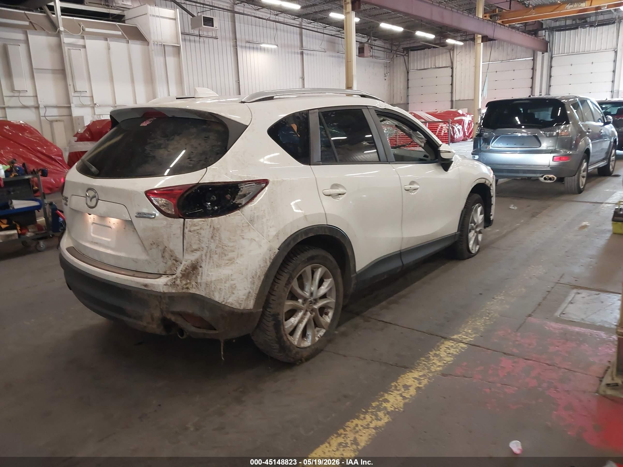 2015 Mazda Cx-5 Grand Touring White vin: JM3KE4DY7F0506653