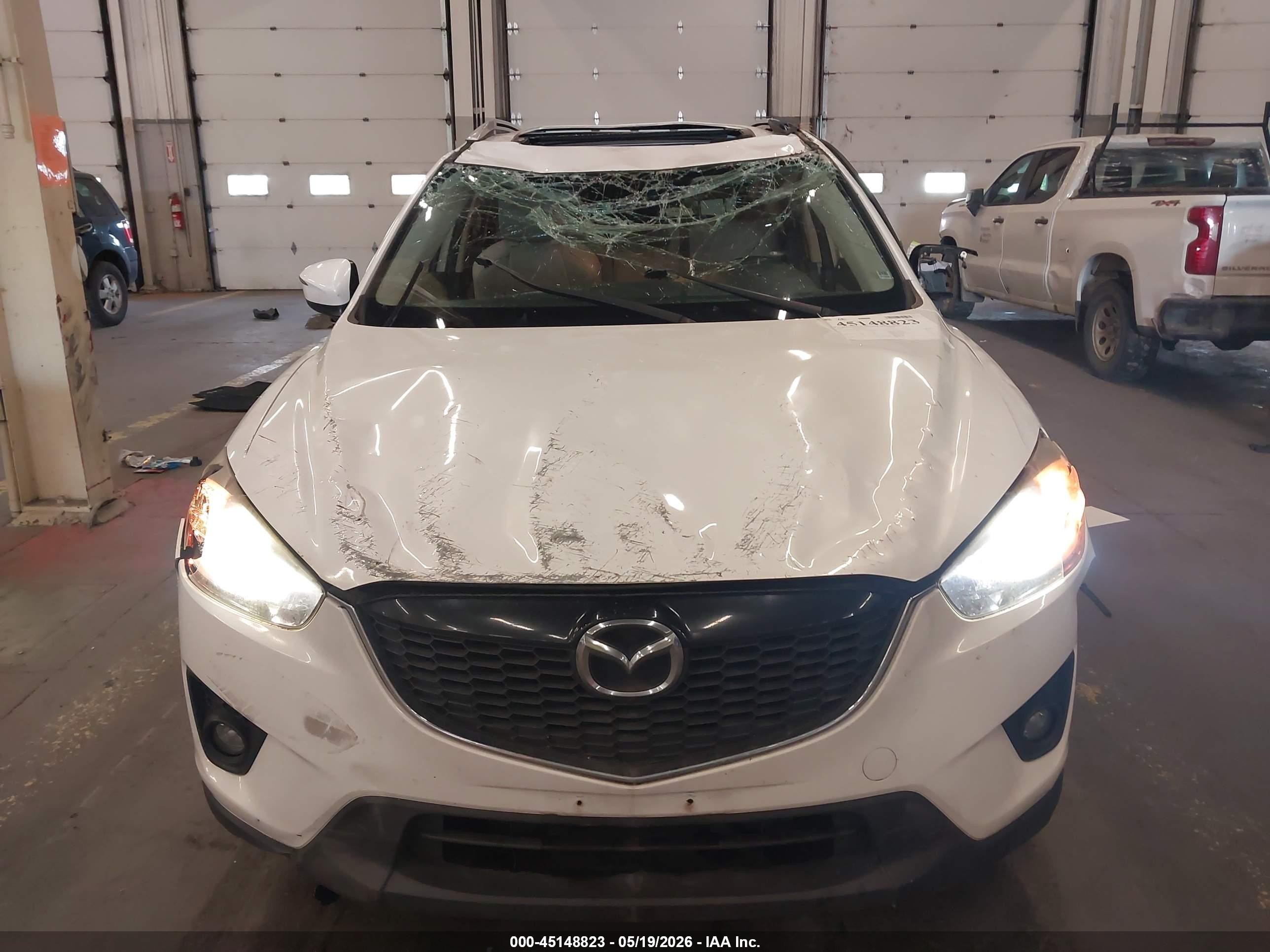 2015 Mazda Cx-5 Grand Touring White vin: JM3KE4DY7F0506653