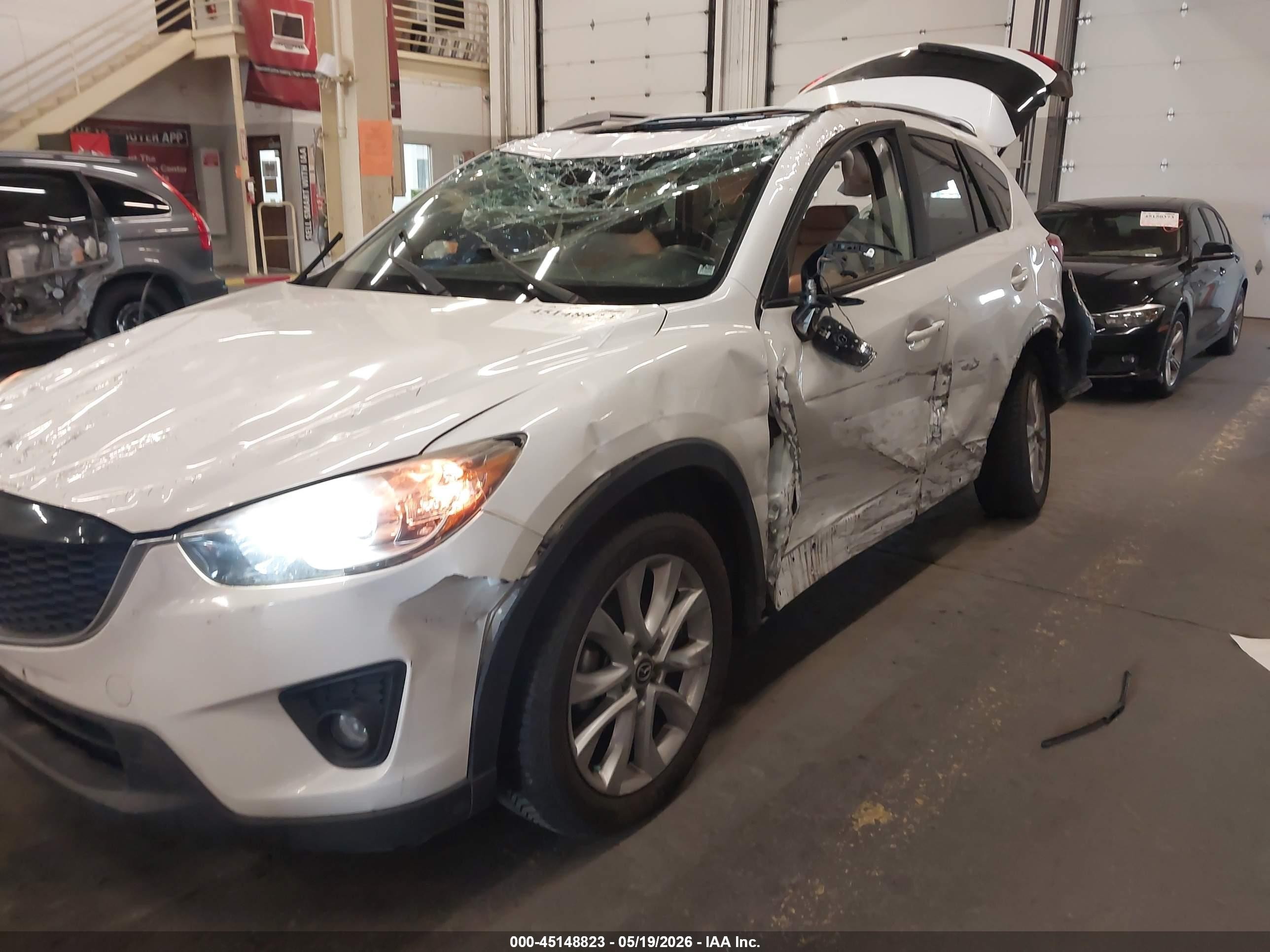 2015 Mazda Cx-5 Grand Touring White vin: JM3KE4DY7F0506653
