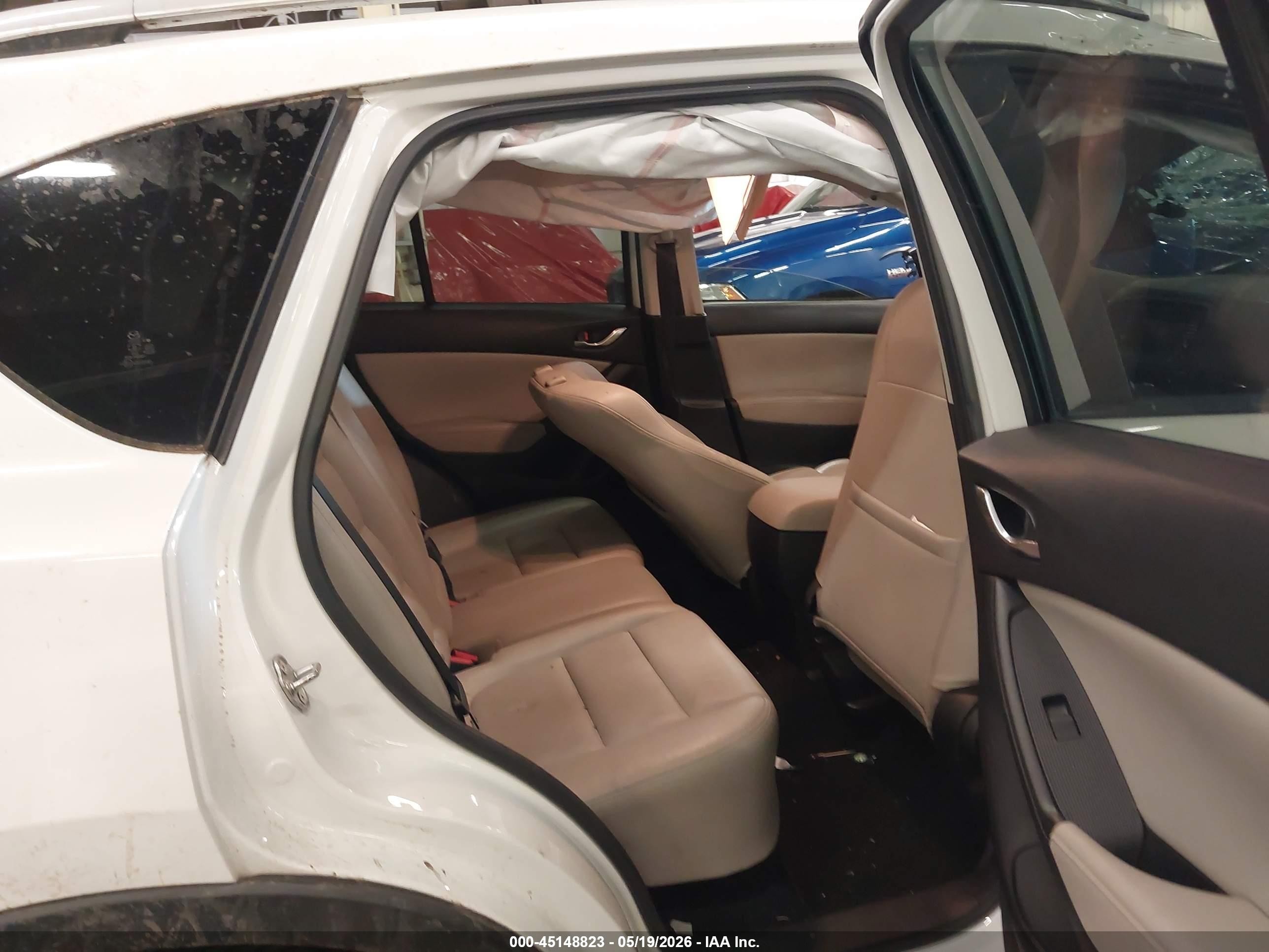 2015 Mazda Cx-5 Grand Touring White vin: JM3KE4DY7F0506653
