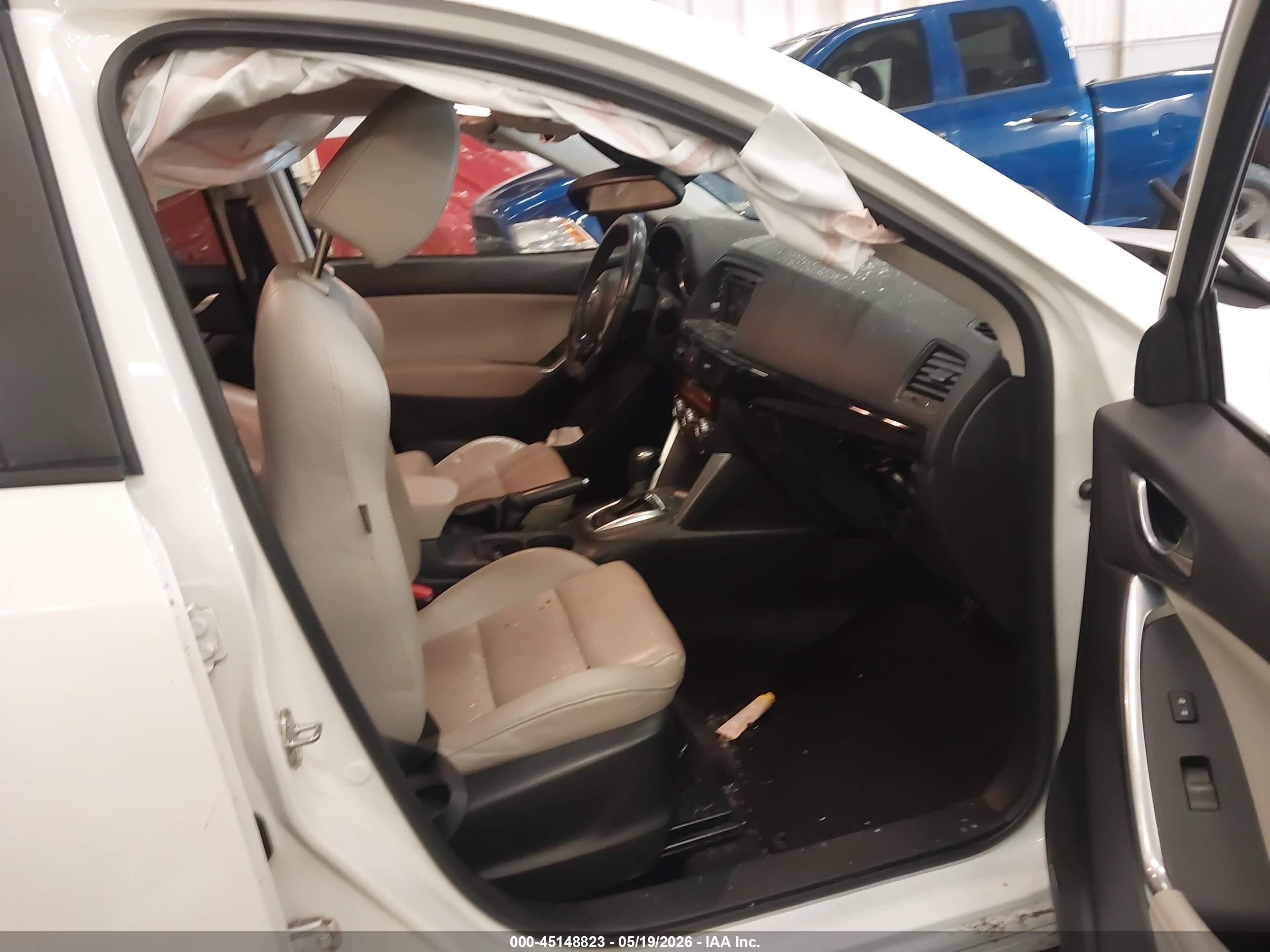 2015 Mazda Cx-5 Grand Touring White vin: JM3KE4DY7F0506653